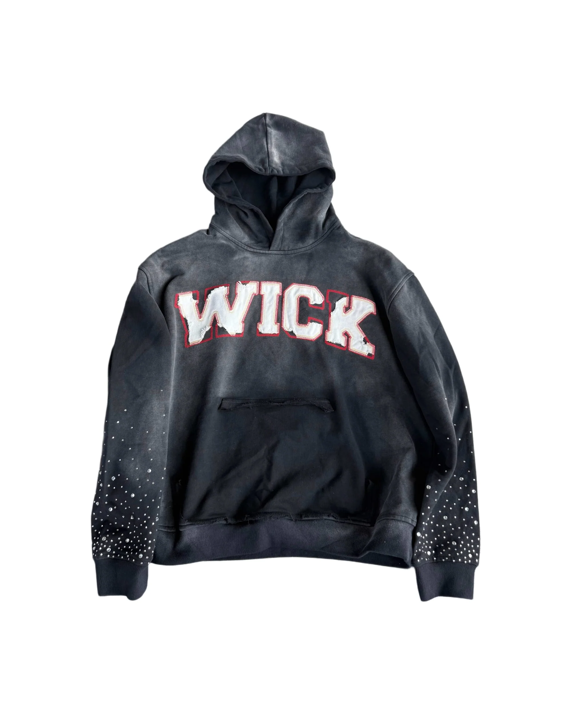 BURNOUT HOODIE (BLACK) - Image 4