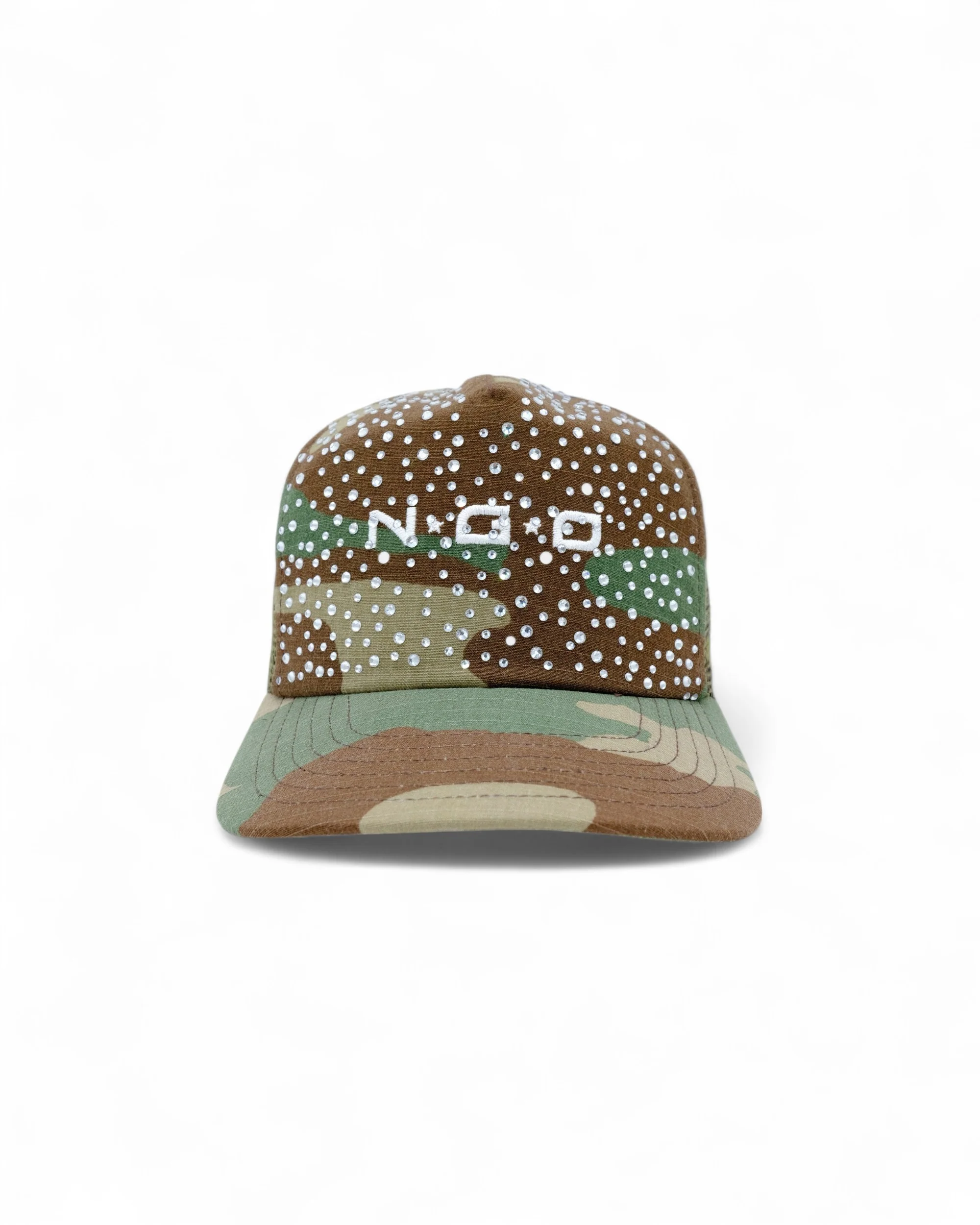 BUST DOWN CAMO TRUCKER HAT
