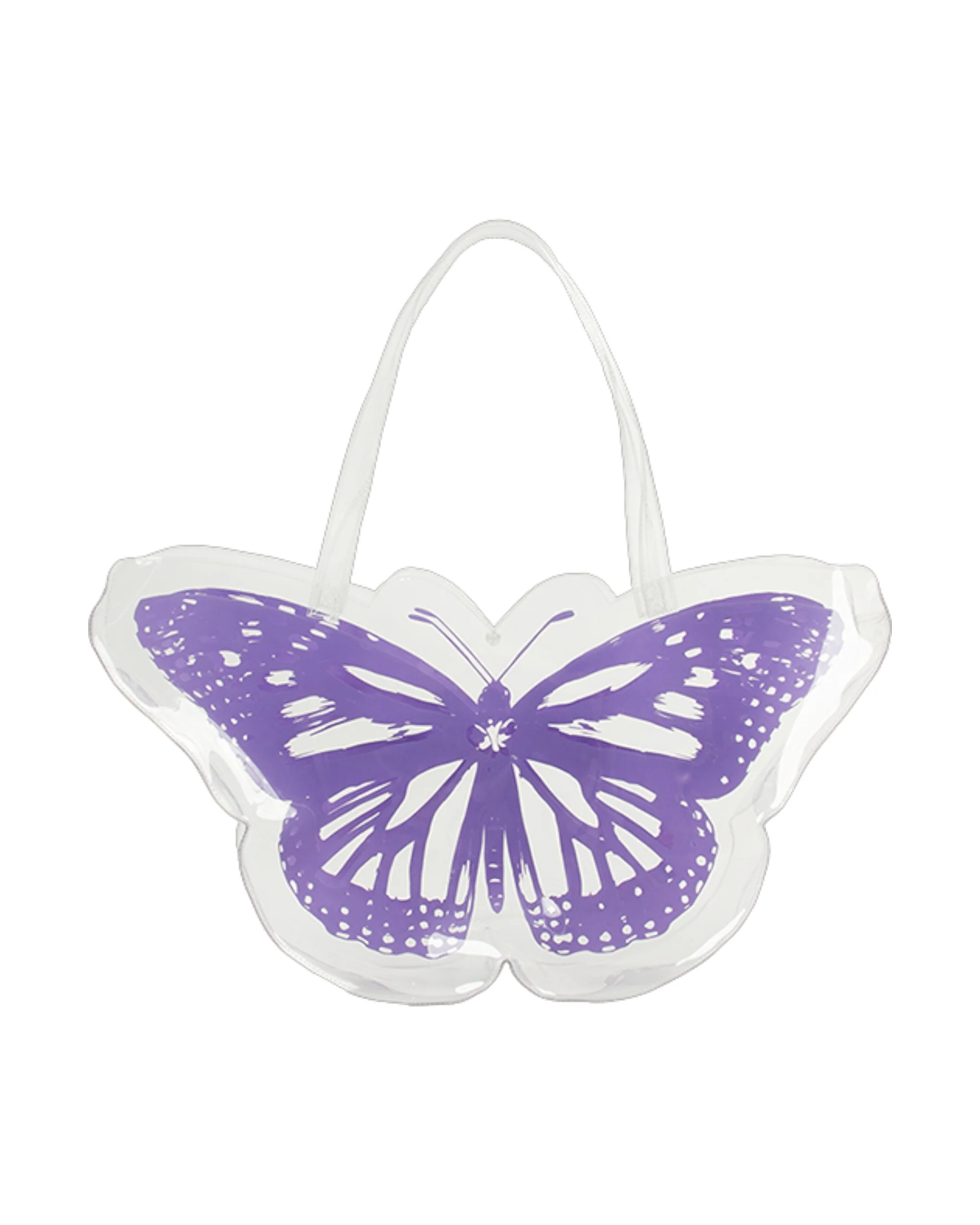 butterfly tote in clear