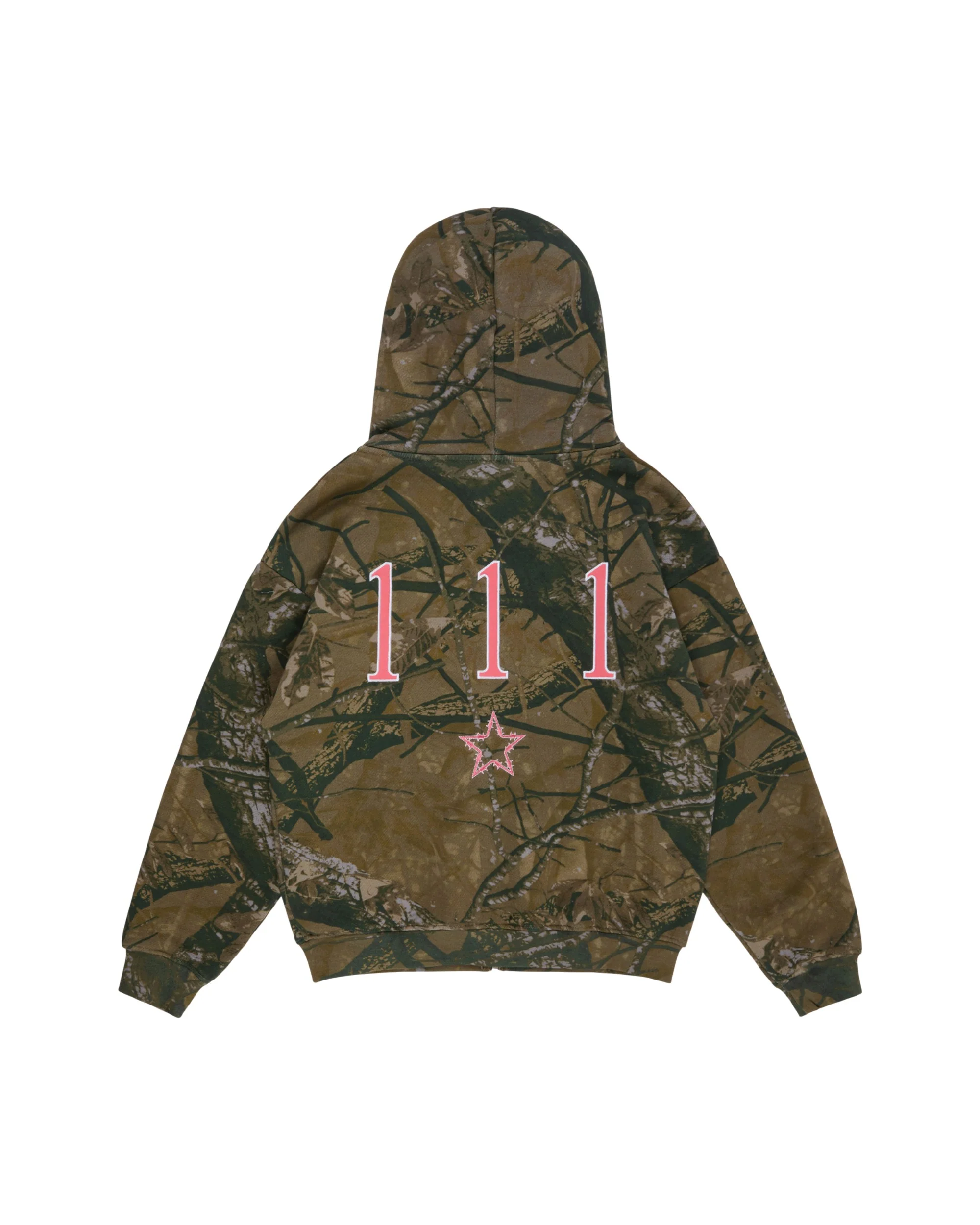 CAMO 111 ZIP HOODIE - PINK - Image 2