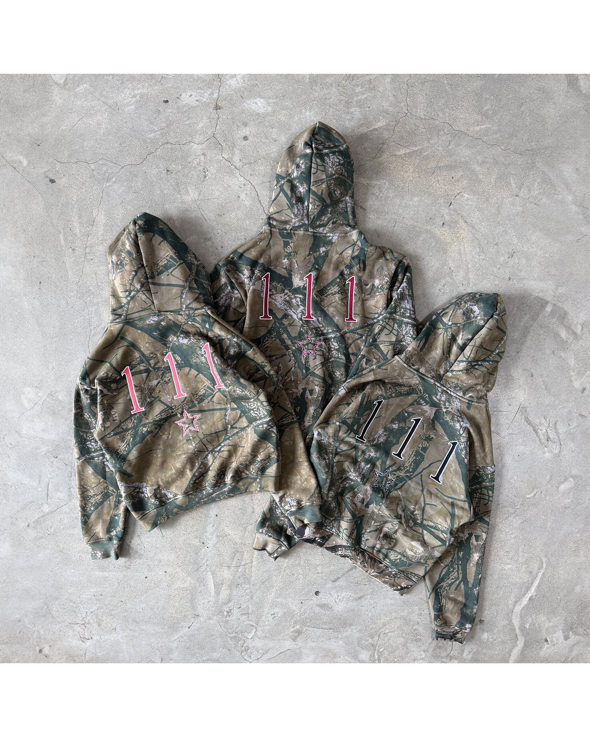 CAMO 111 ZIP HOODIE - PINK - Image 6