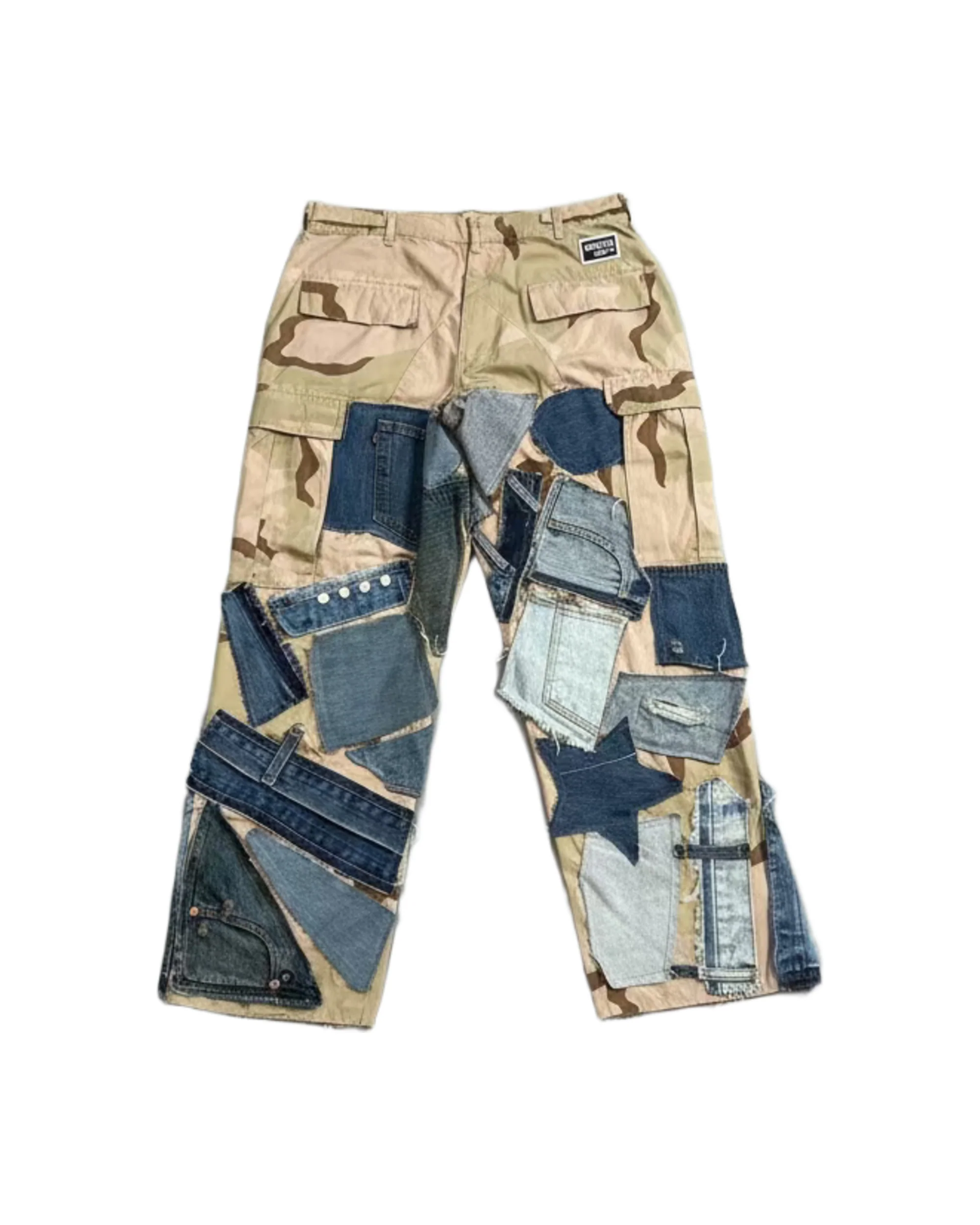 Camo Denim Detail Pant - Image 4