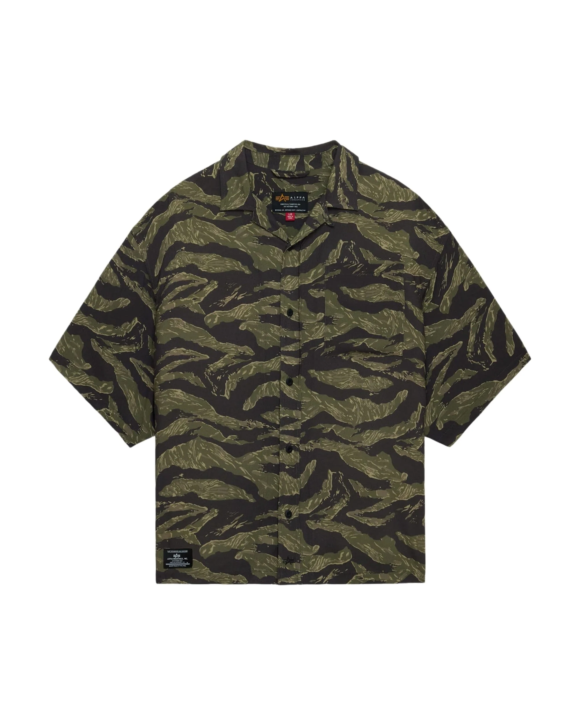 CAMO RELAXED CAMP SHORT SLEEVE SHIRT - Image 7