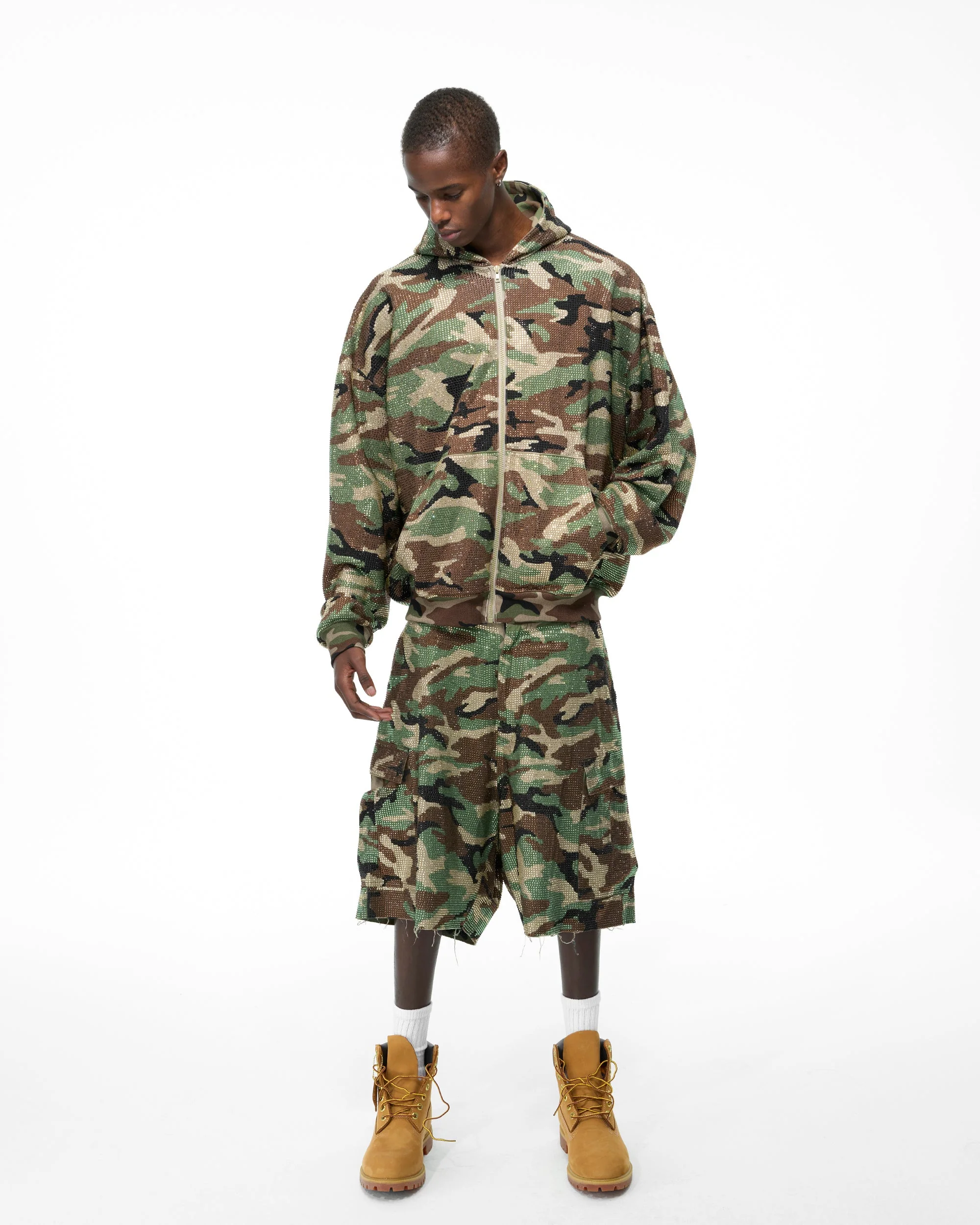 CAMO RHINESTONE ZIP HOODIE - Image 26