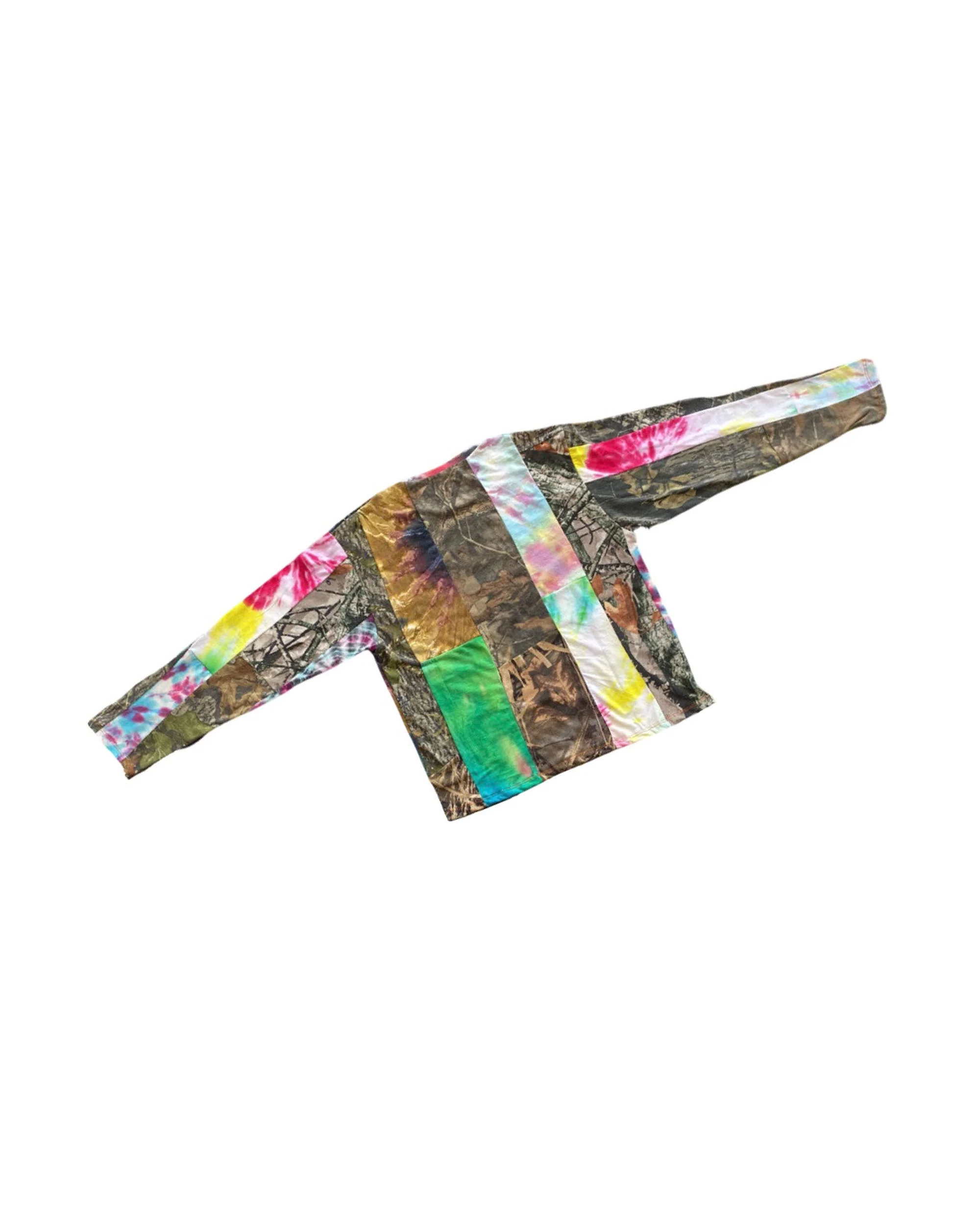 Camo+Tie-Dye Mix Panel Long Sleeve - Image 2