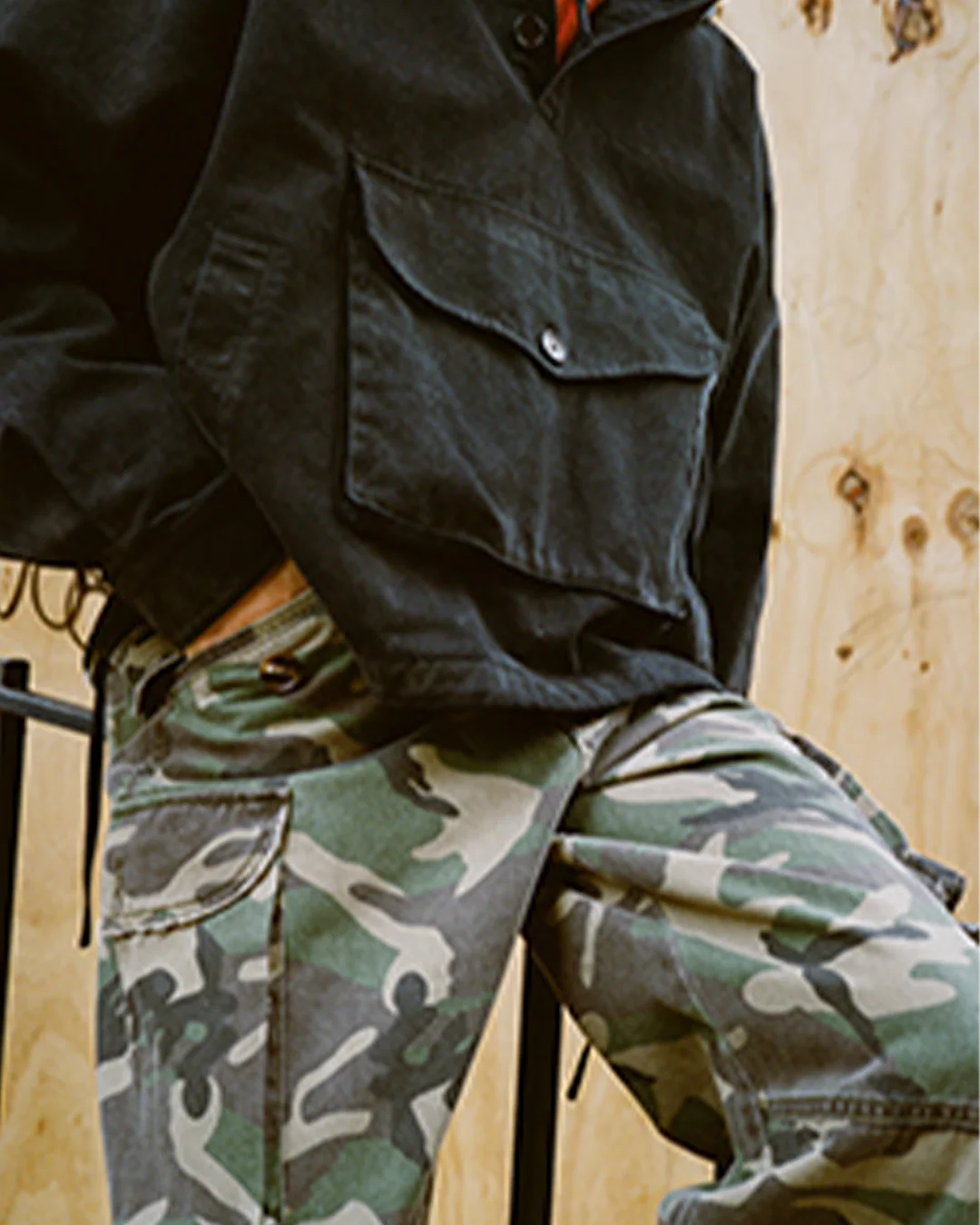 Camouflage Twill Utility Cargo Pants - Image 5