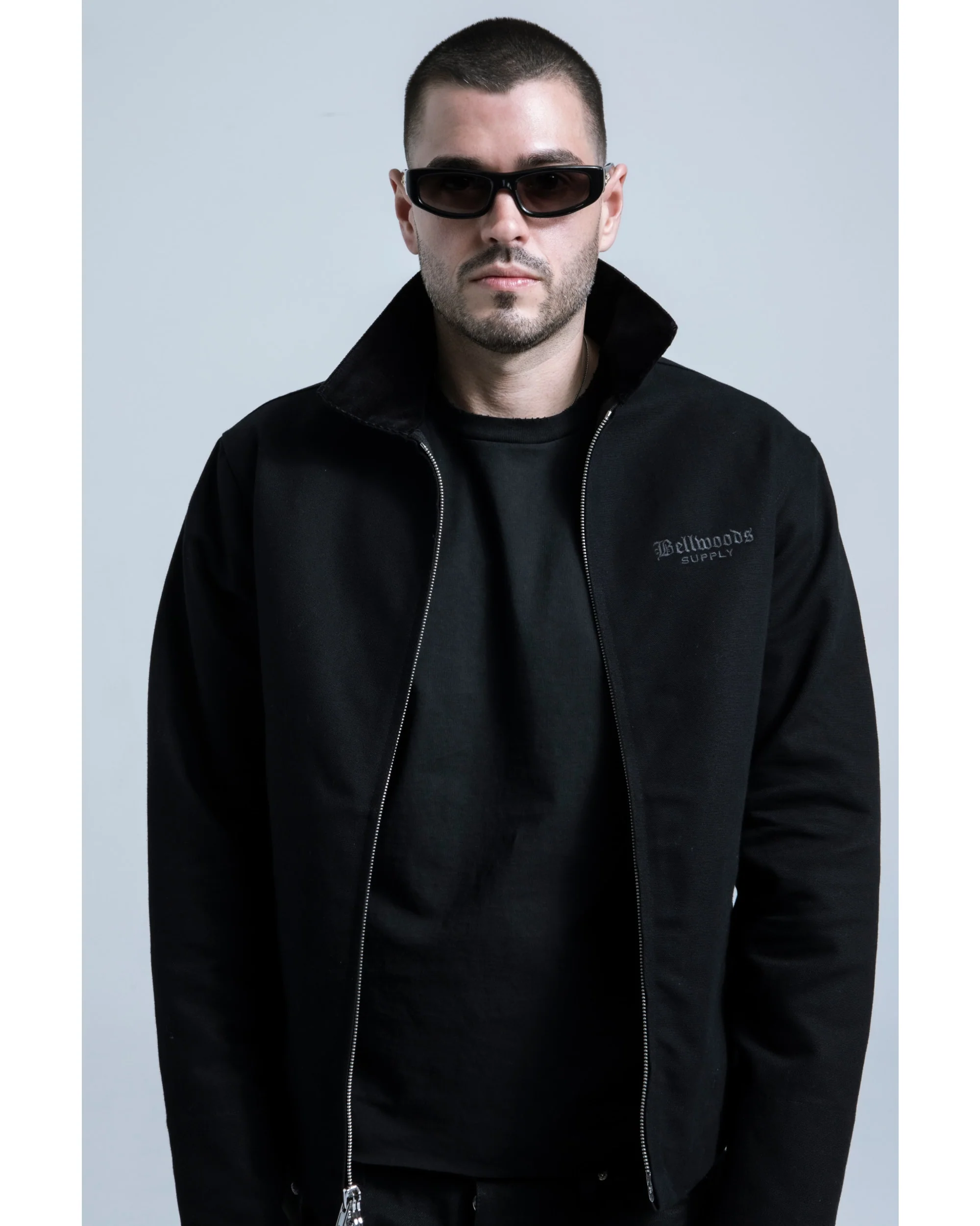 Canvas Work Jacket - Black - Image 4