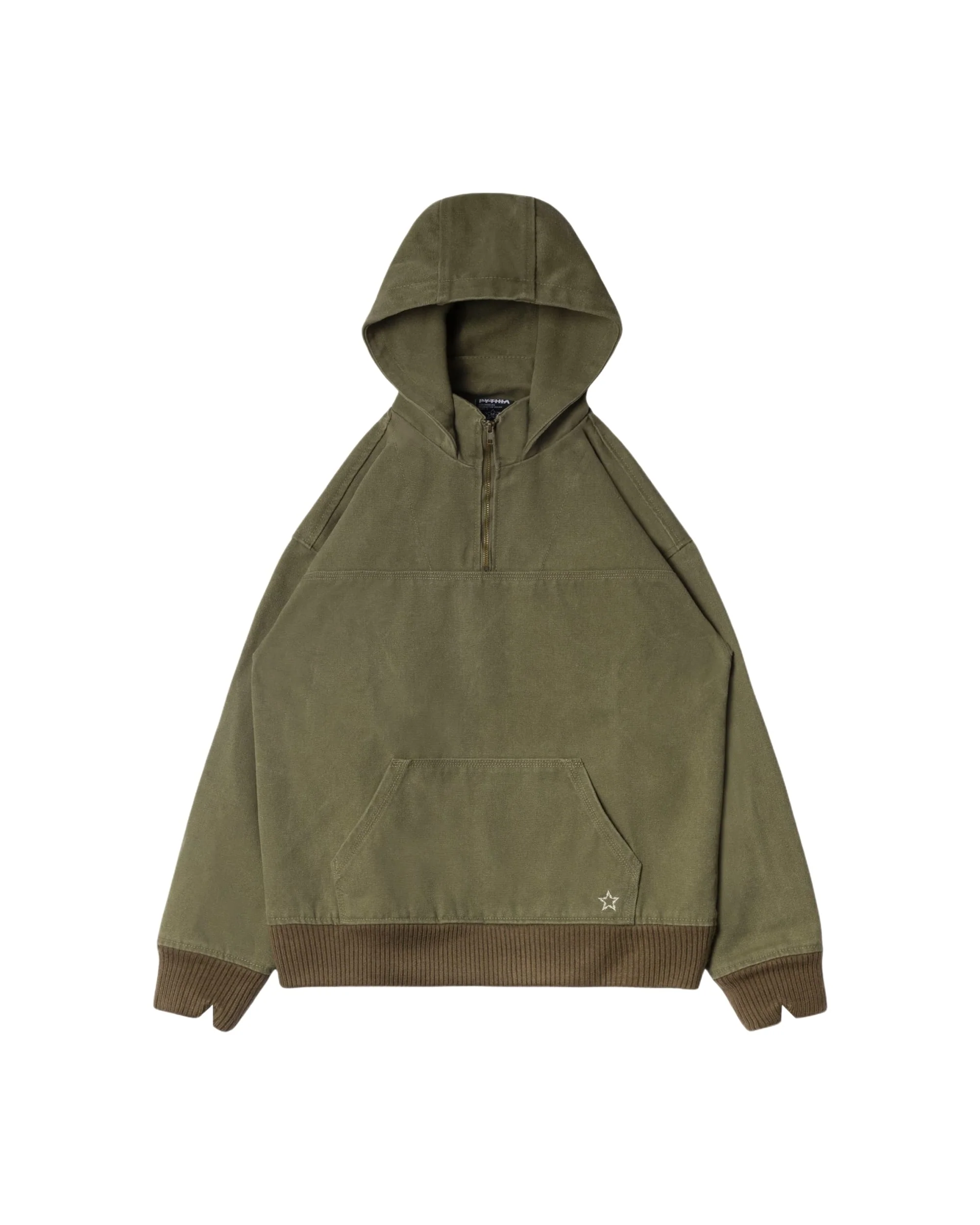 CANVAS WORK JACKET - OLIVE