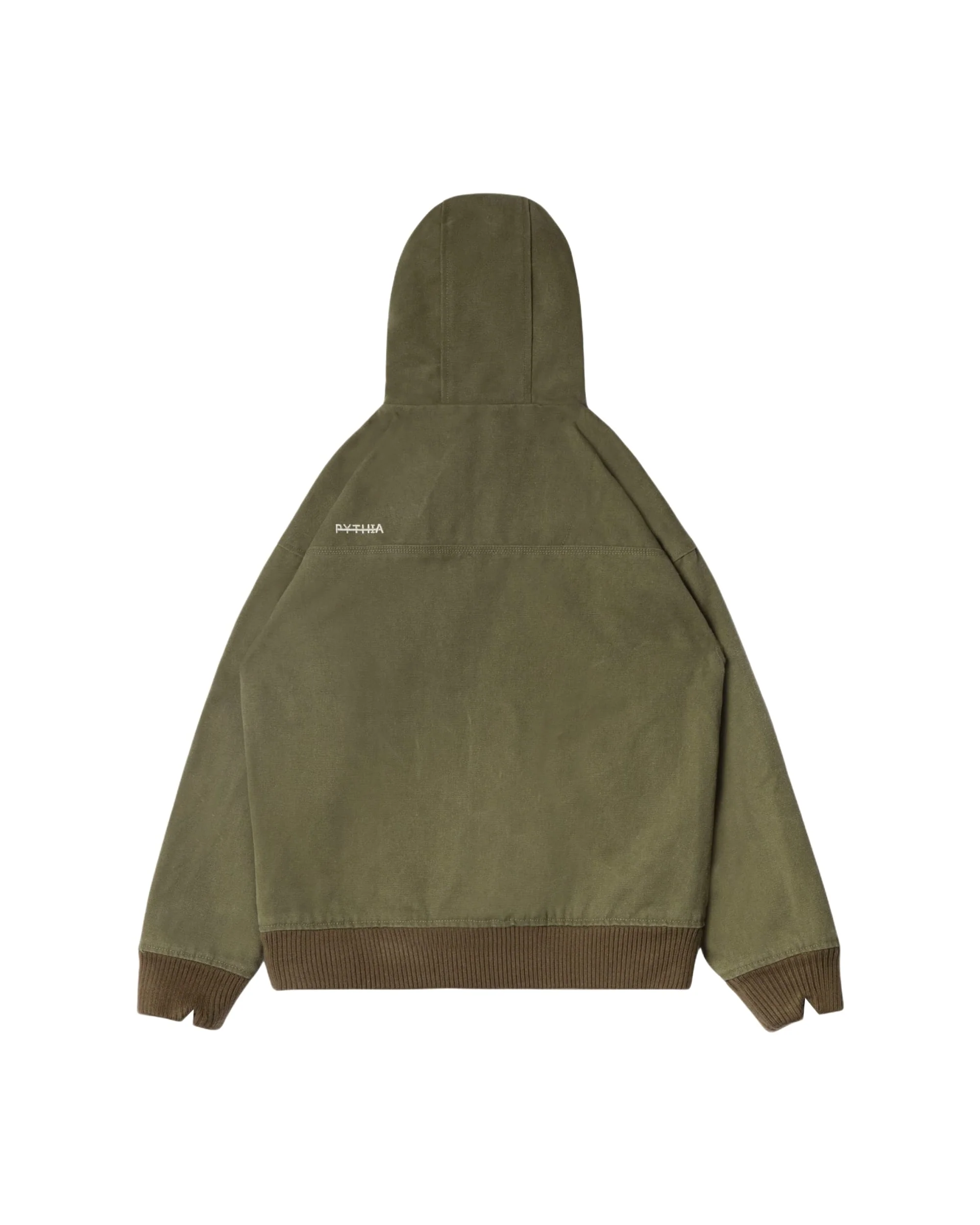 CANVAS WORK JACKET - OLIVE - Image 6
