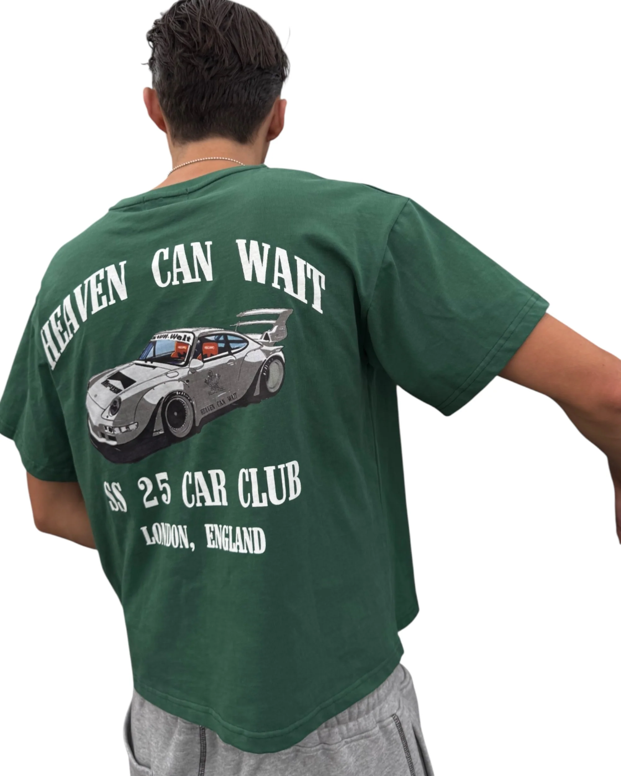 CAR CLUB TEE (RACING GREEN) - Image 3