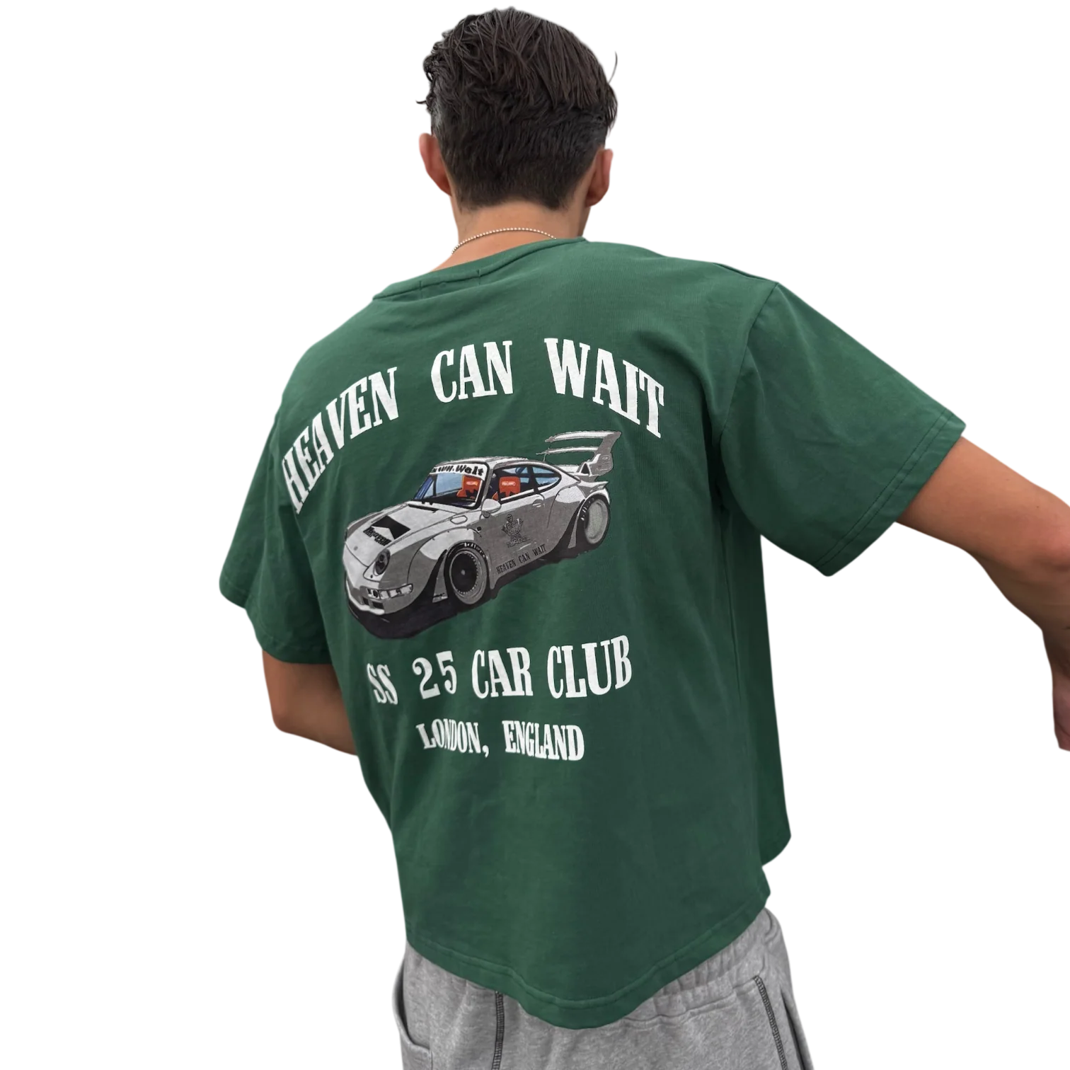CAR CLUB TEE (RACING GREEN) - Image 5