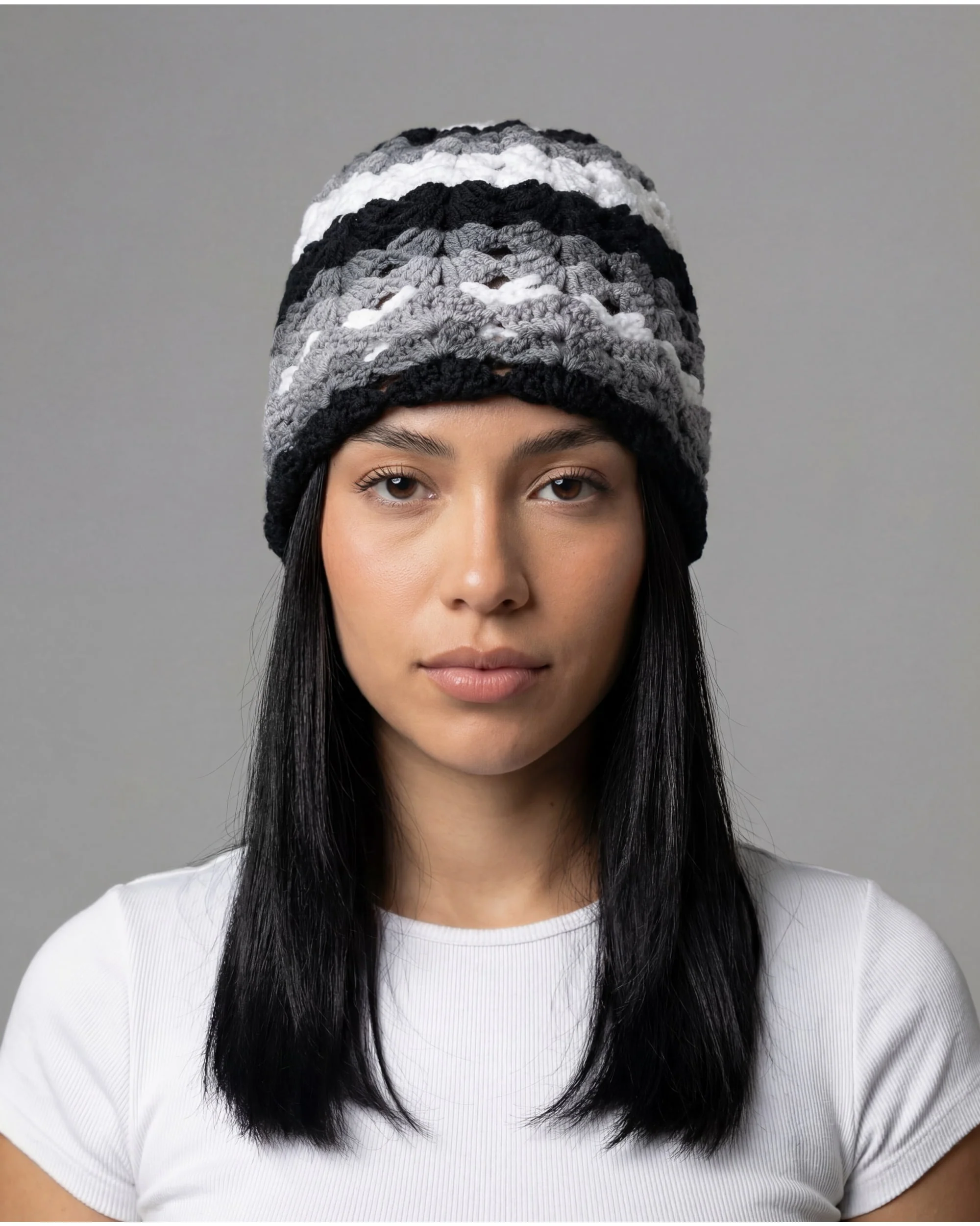 Carbon Crochet Beanie - Image 2