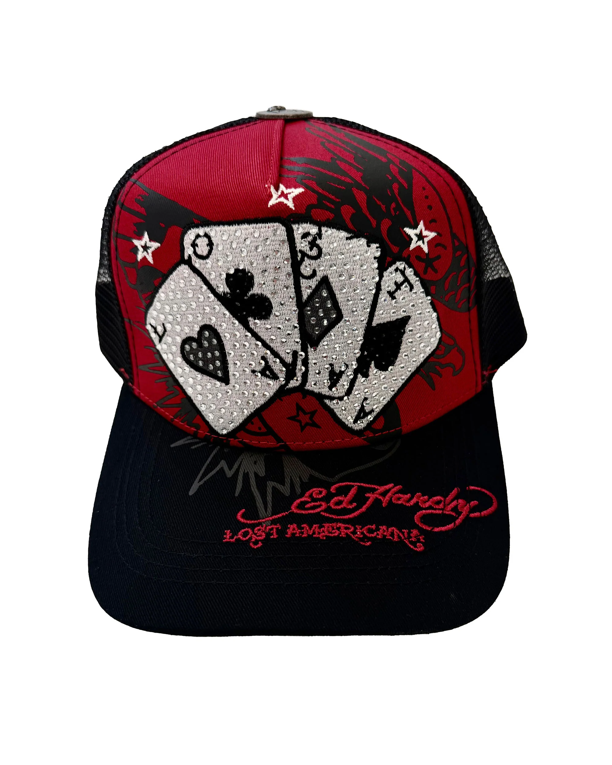 Cards Rhinestone Trucker Hat