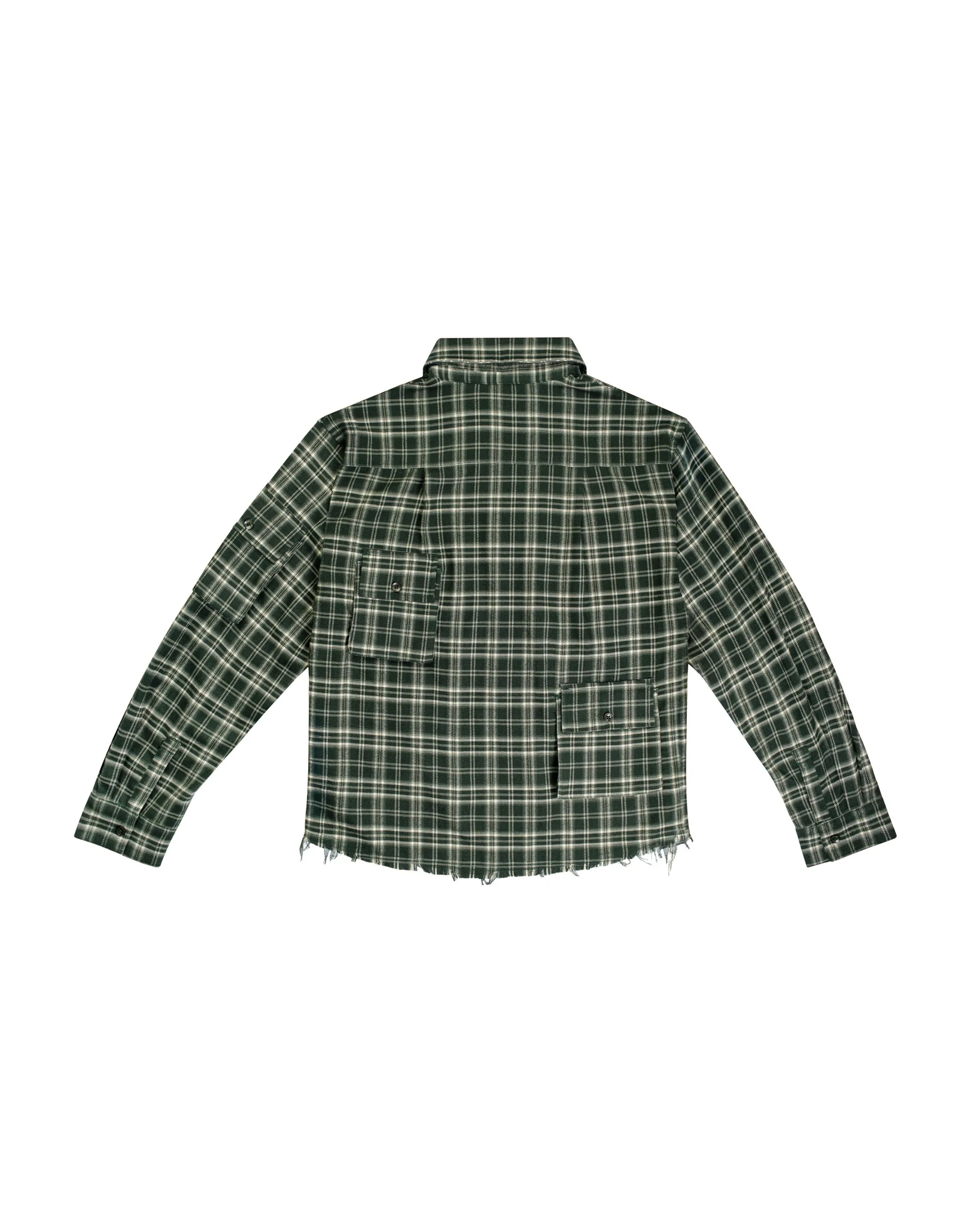Cargo Shirt- GREEN FLANNEL - Image 2