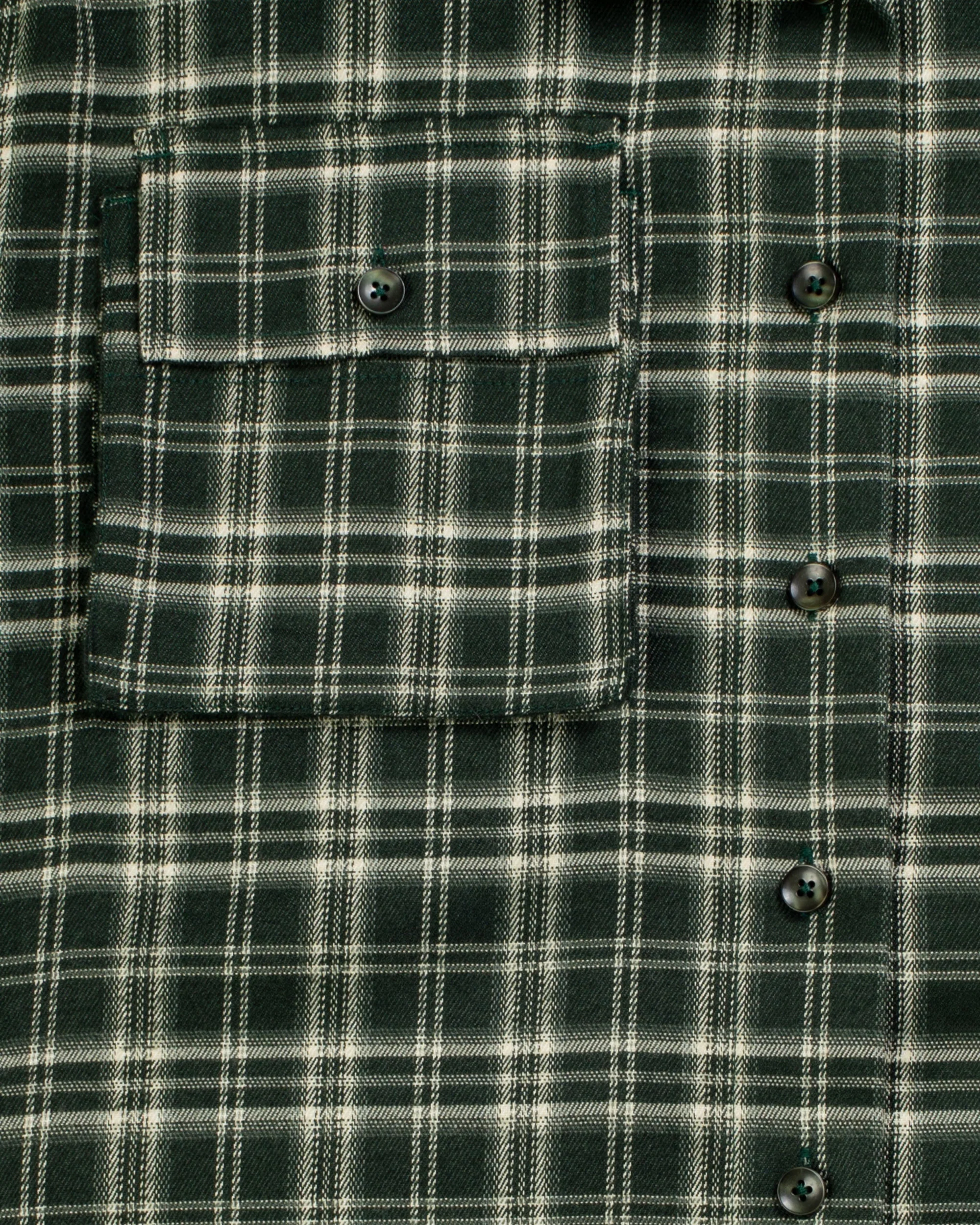 Cargo Shirt- GREEN FLANNEL - Image 4