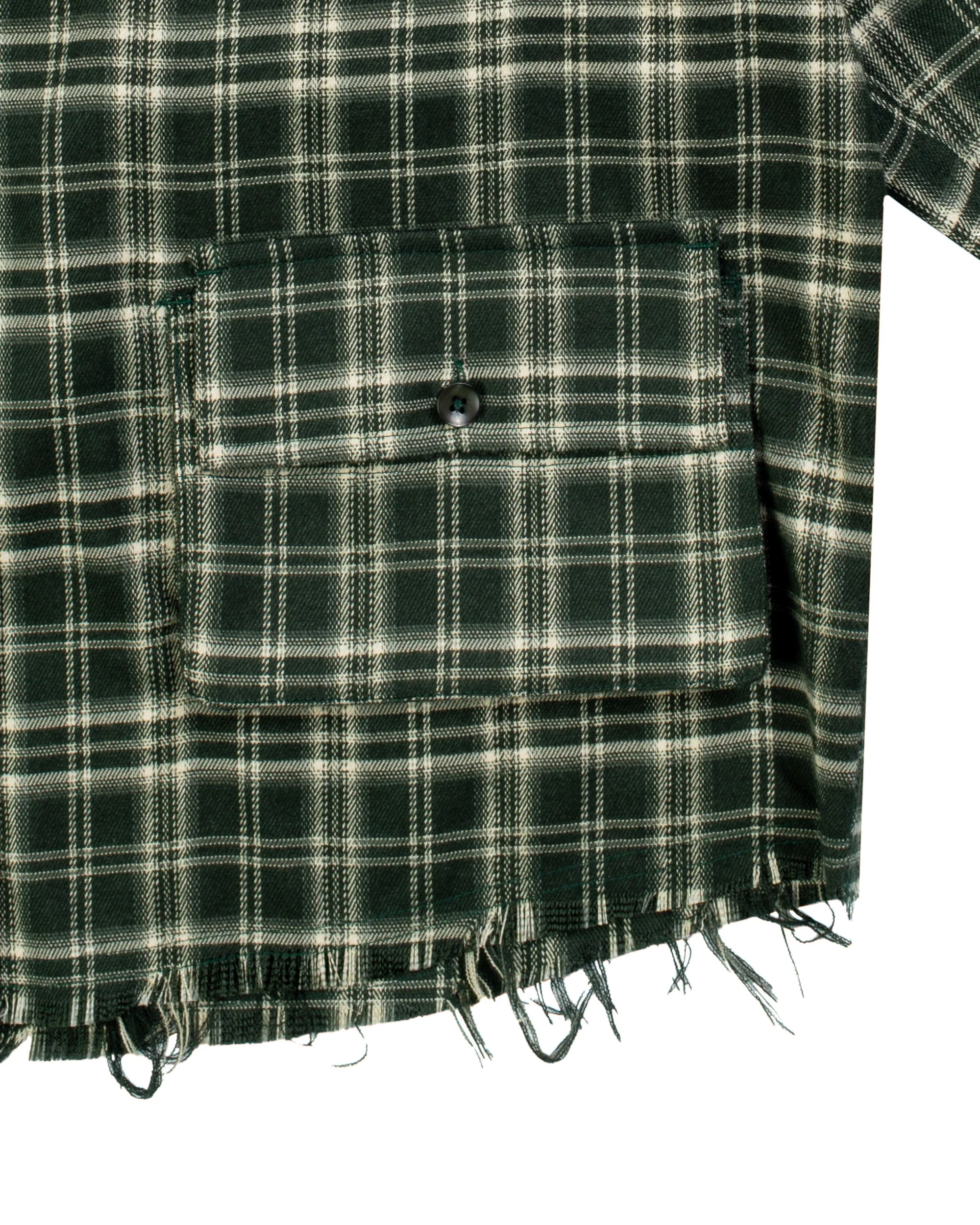 Cargo Shirt- GREEN FLANNEL - Image 7