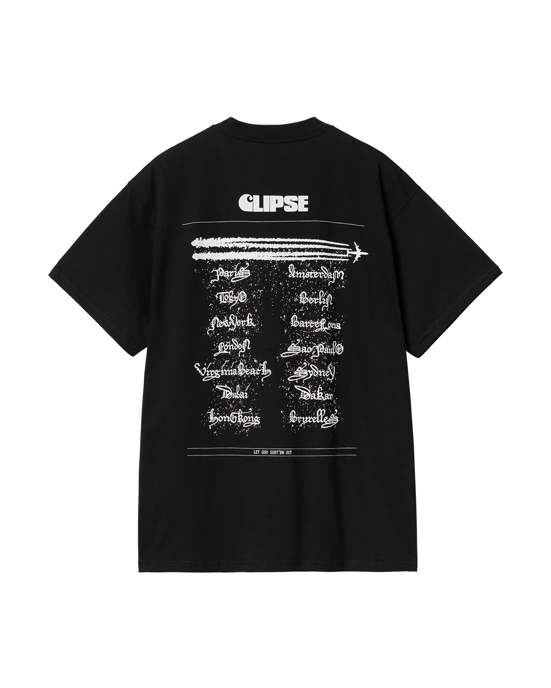 Carhartt WIP x Clipse Let God Sort Em Out T-Shirt (Black) - Image 2