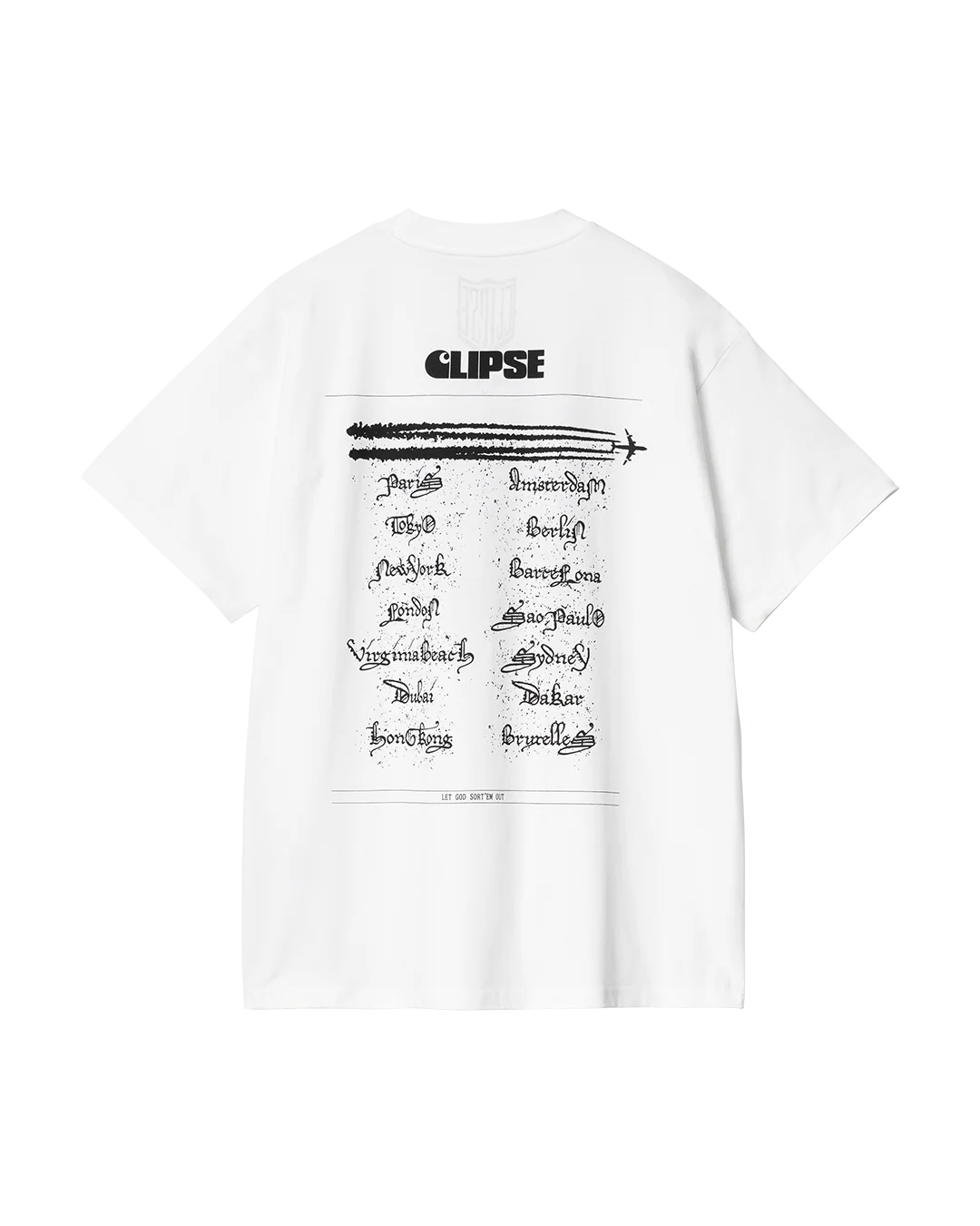 Carhartt WIP x Clipse Let God Sort Em Out T-Shirt (White) - Image 2