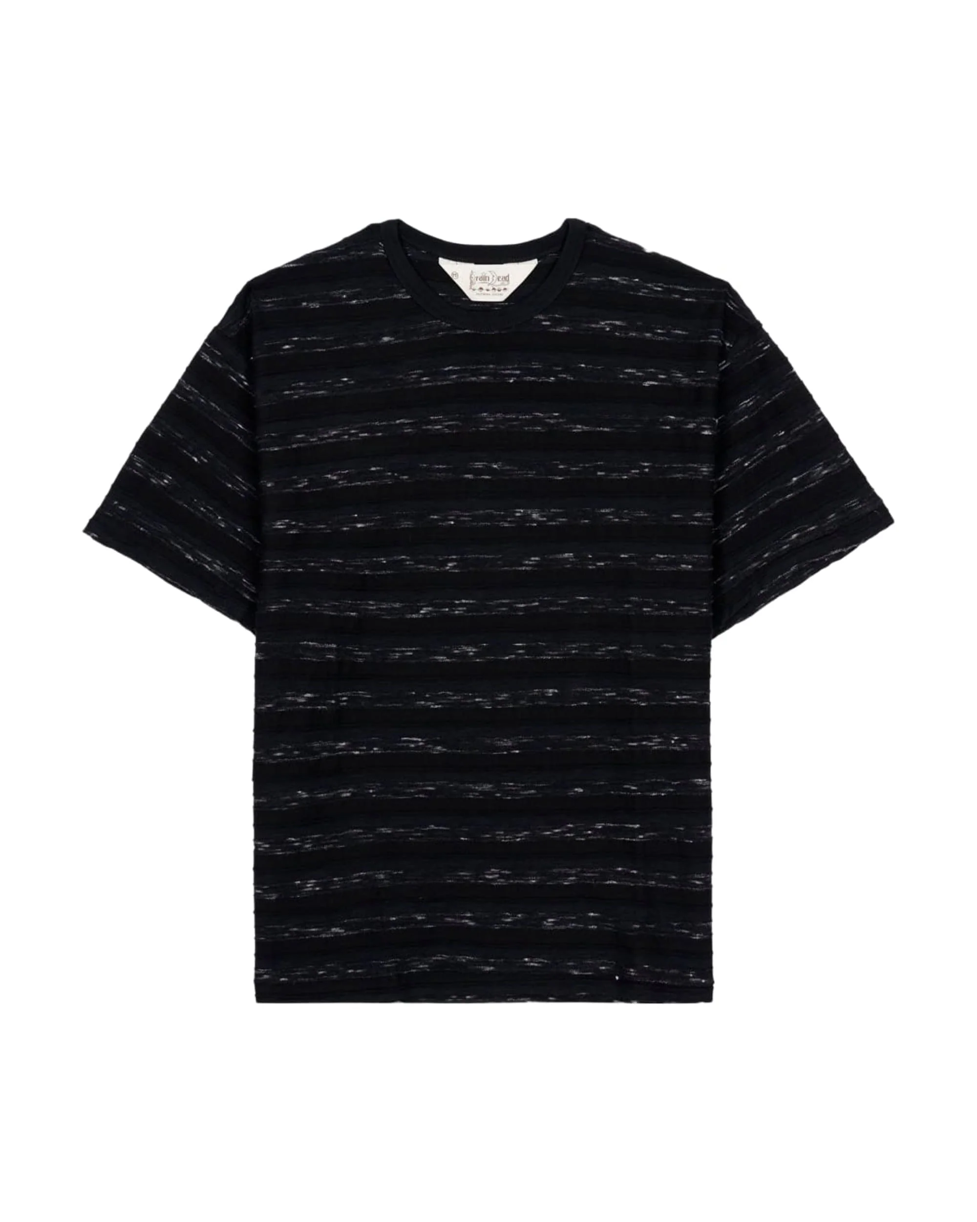 Casey Striped T-Shirt - Black/Black