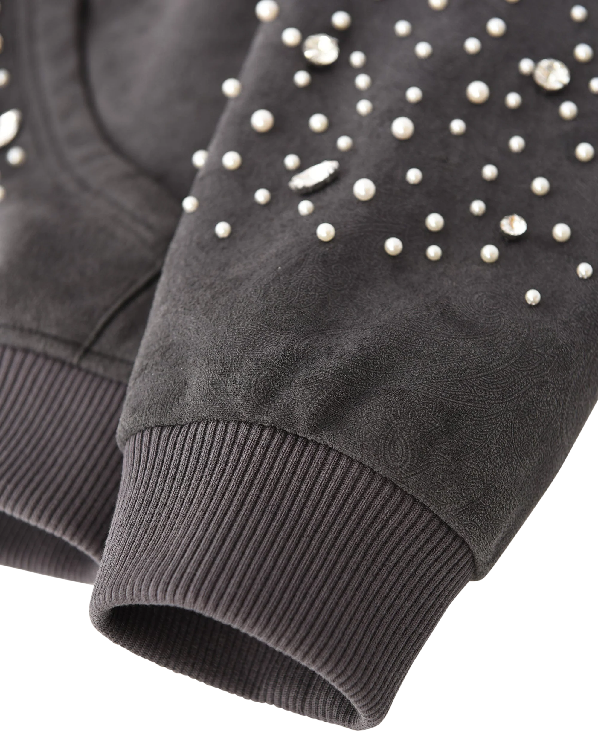 Cashew Blossom Pearl Zipper Hoodie - Image 13