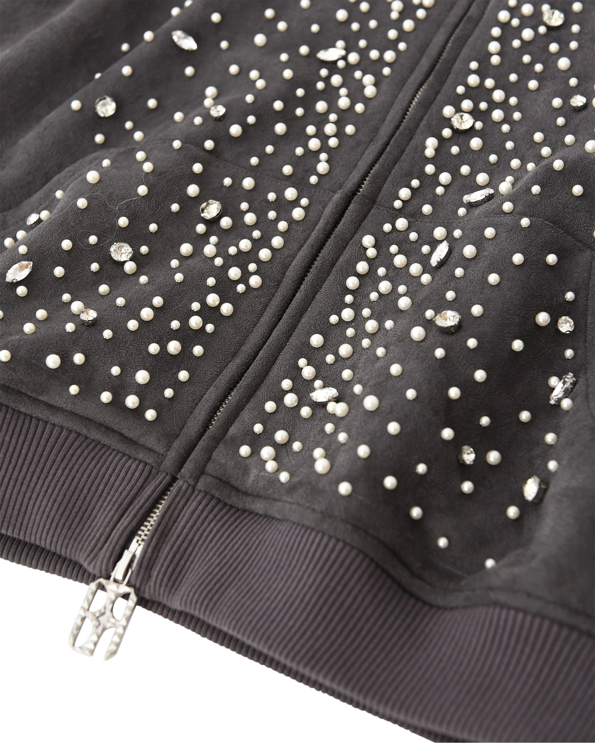 Cashew Blossom Pearl Zipper Hoodie - Image 14