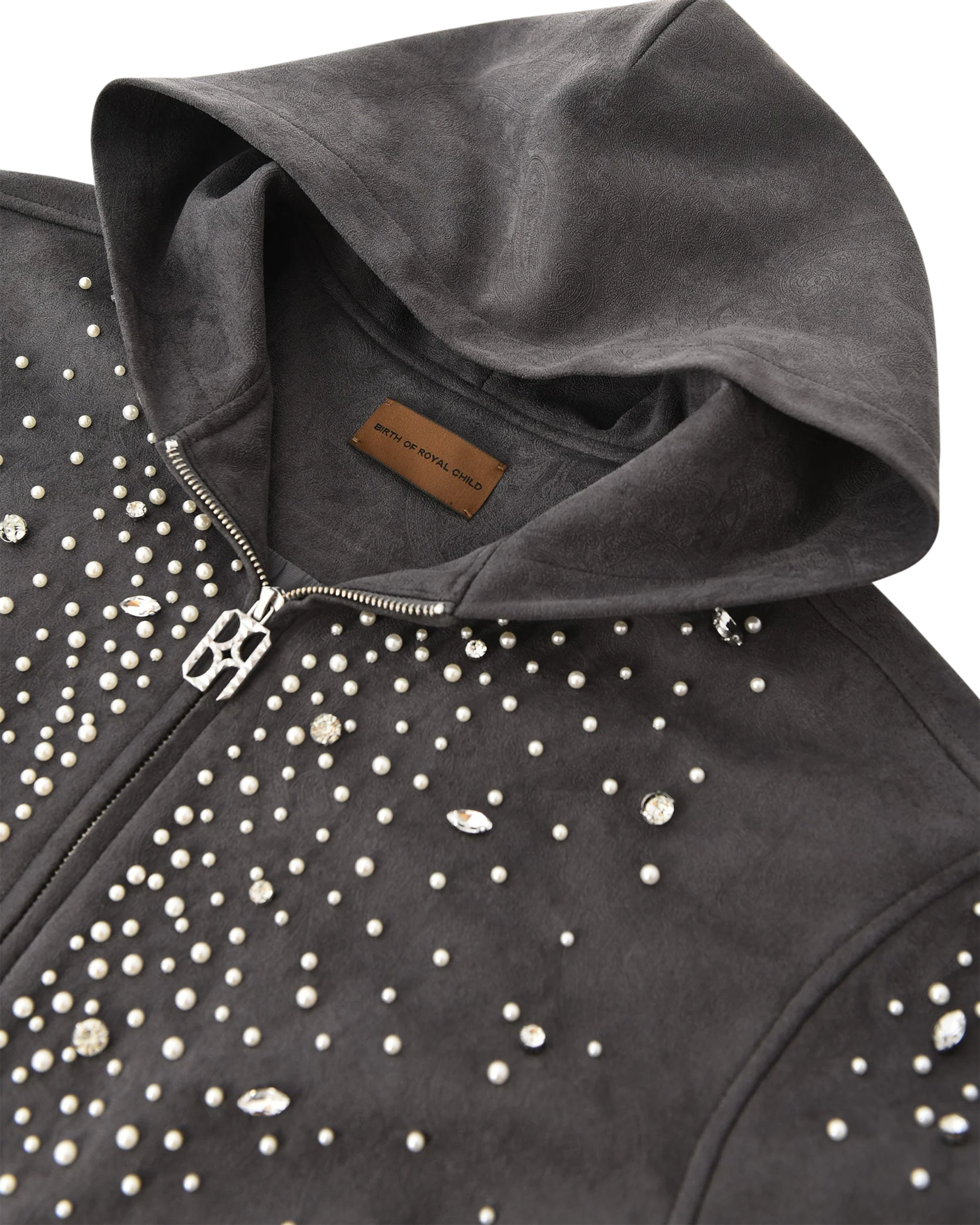 Cashew Blossom Pearl Zipper Hoodie - Image 21