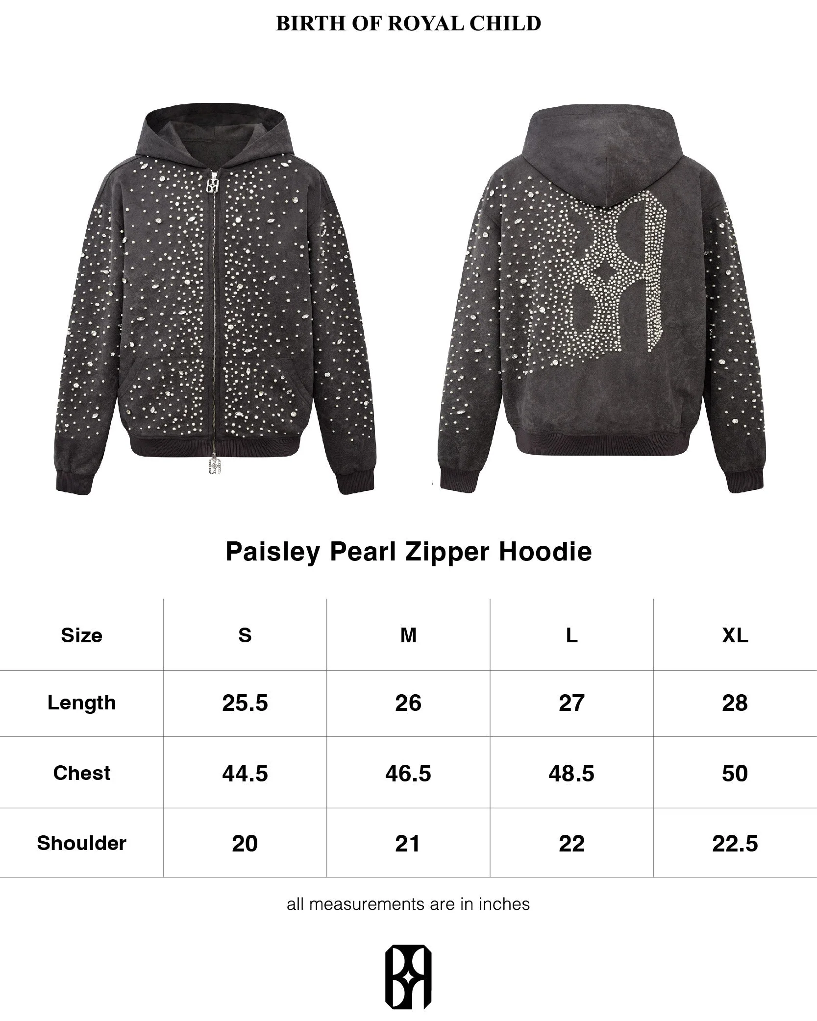 Cashew Blossom Pearl Zipper Hoodie - Image 23