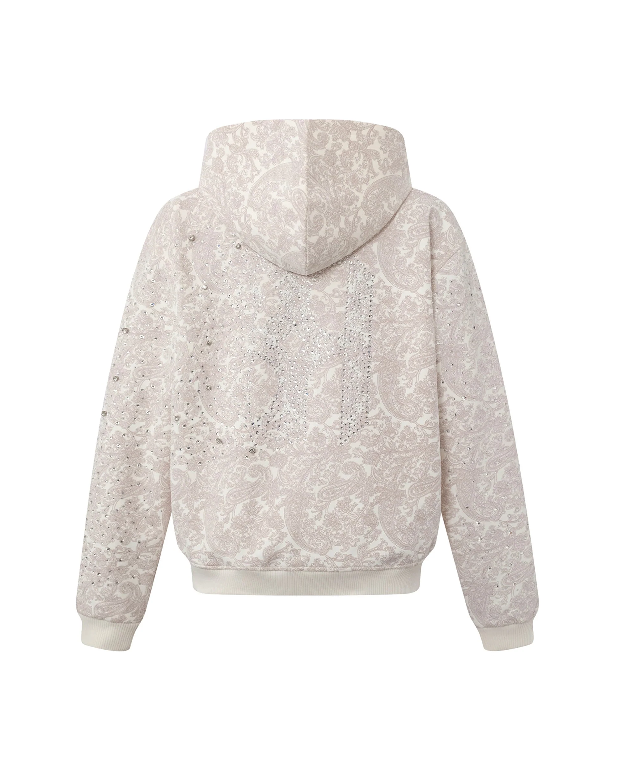 Cashew Blossom Pearl Zipper Hoodie - Image 2