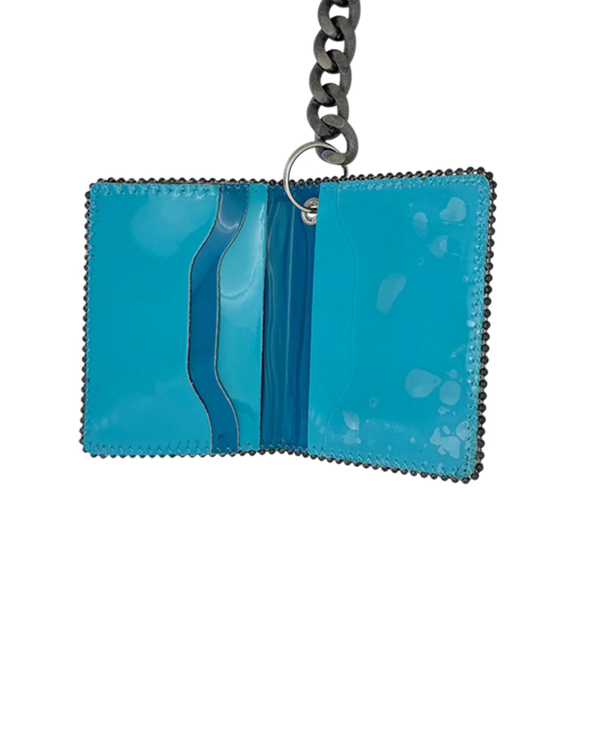 Chain Wallet - Glassy Lt.Blue / Aquamarine - Image 4