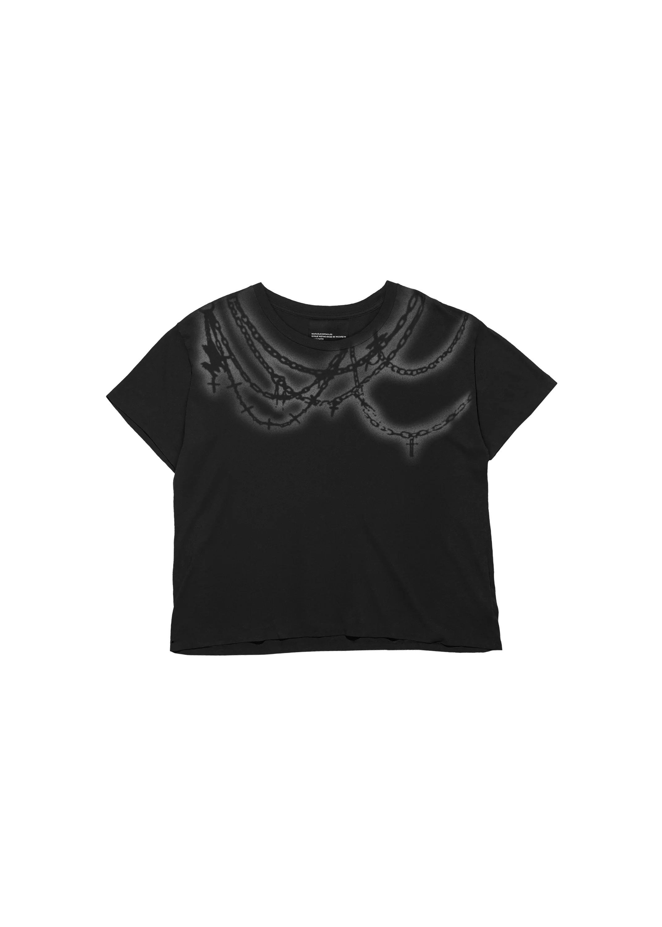 CHAINS TEE in BLACK - Image 3