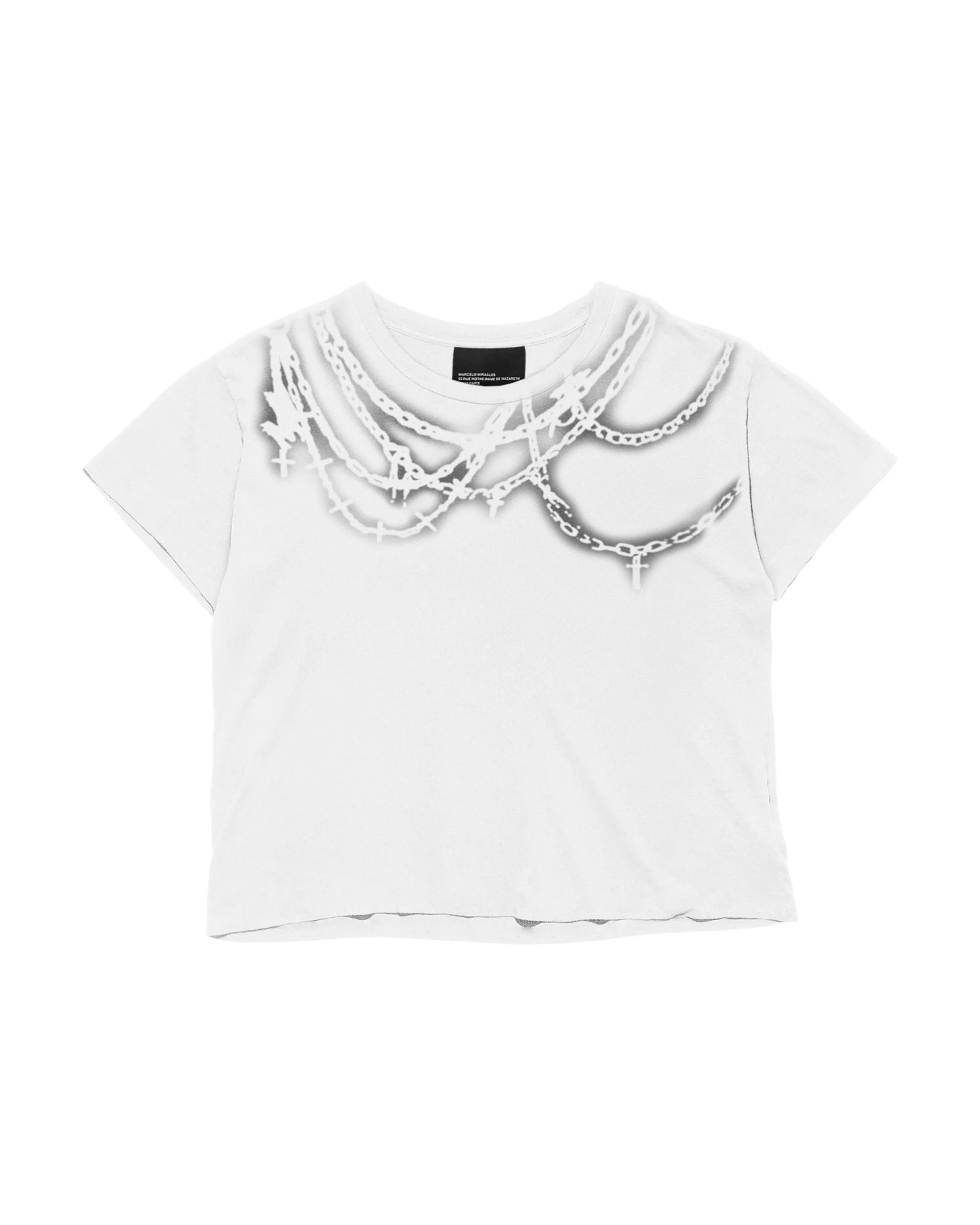 CHAINS TEE in WHITE