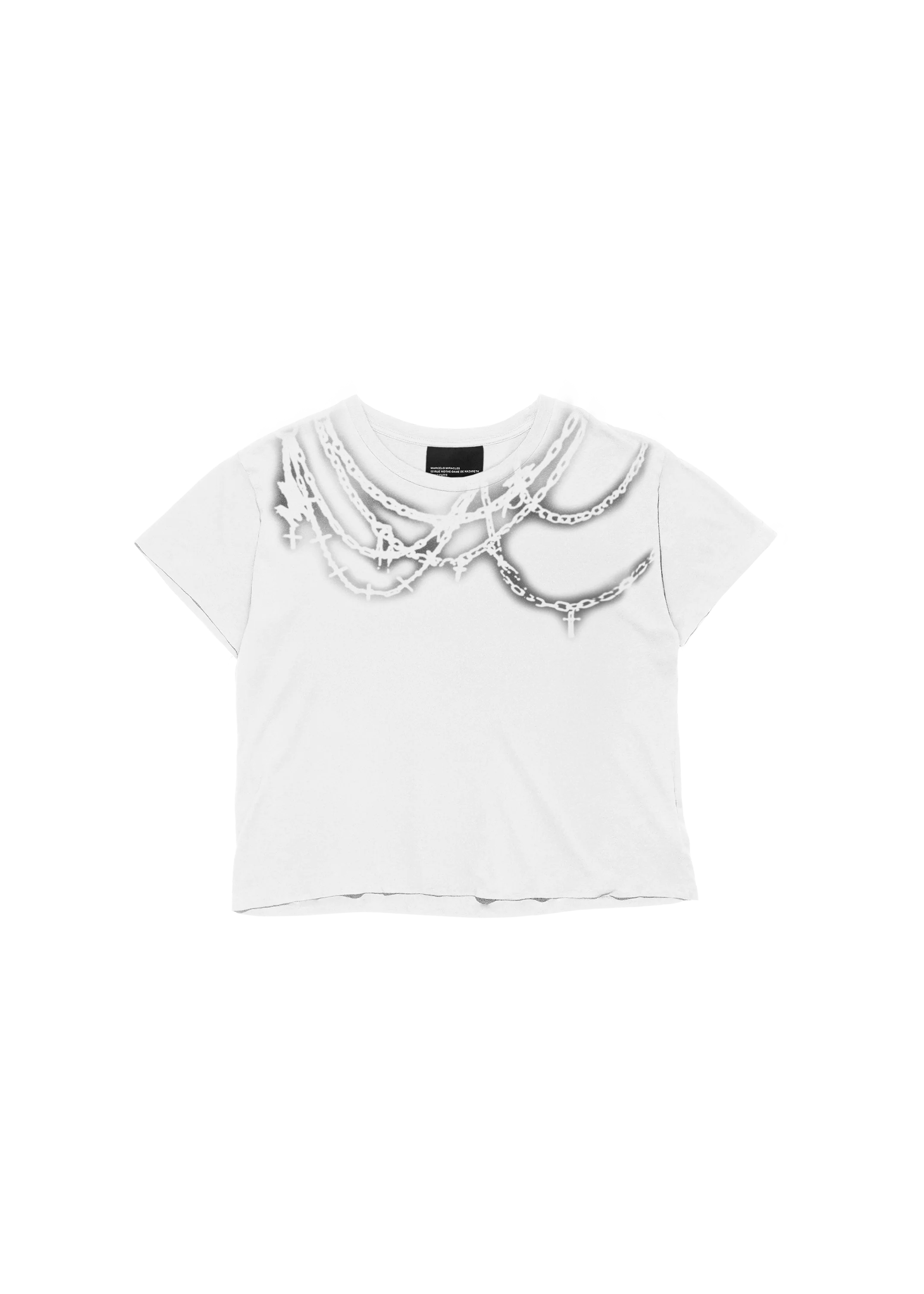 CHAINS TEE in WHITE - Image 3