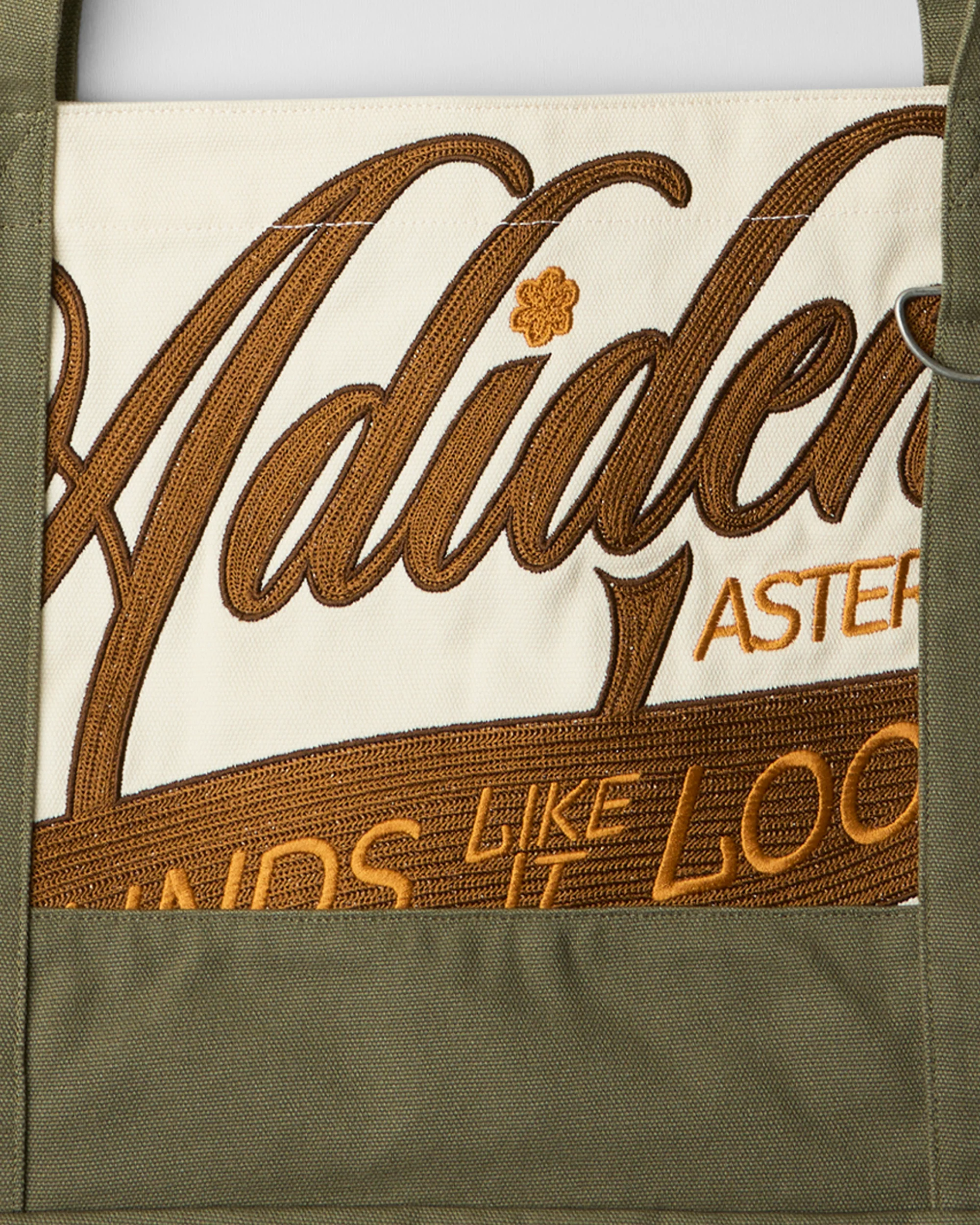 Chainstitch Script Tote Bag - Image 2
