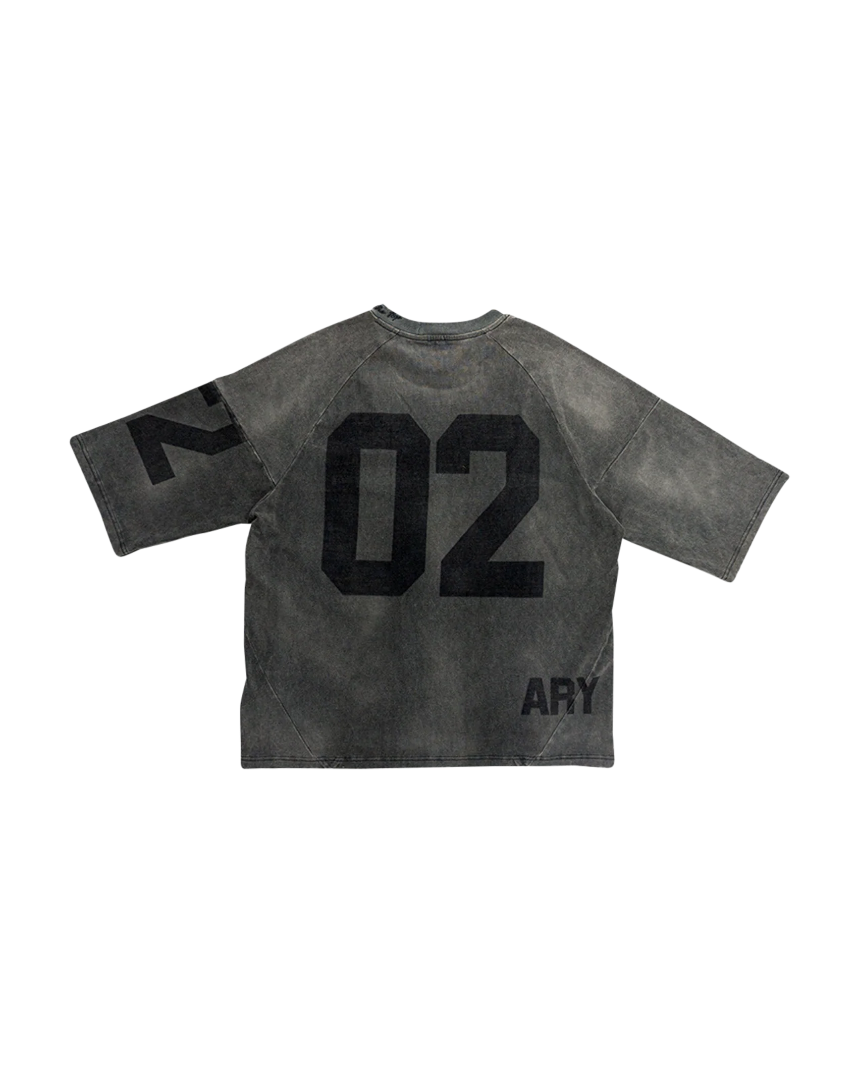 "CHARCOAL BLACK" PANELED OVERSIZED JERSEY - Image 7