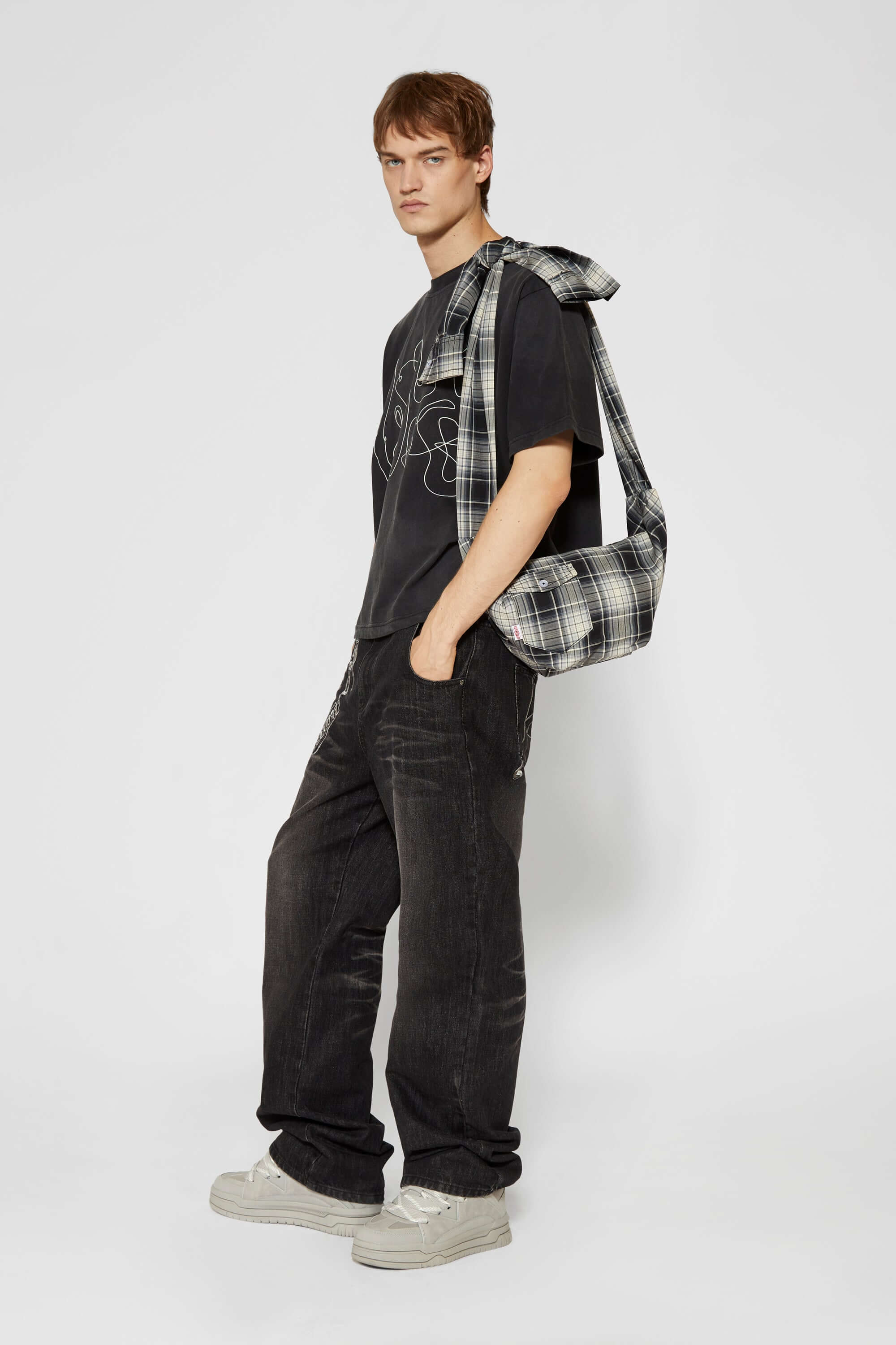 Checked Shirtsleeve Bag Mini - Image 21