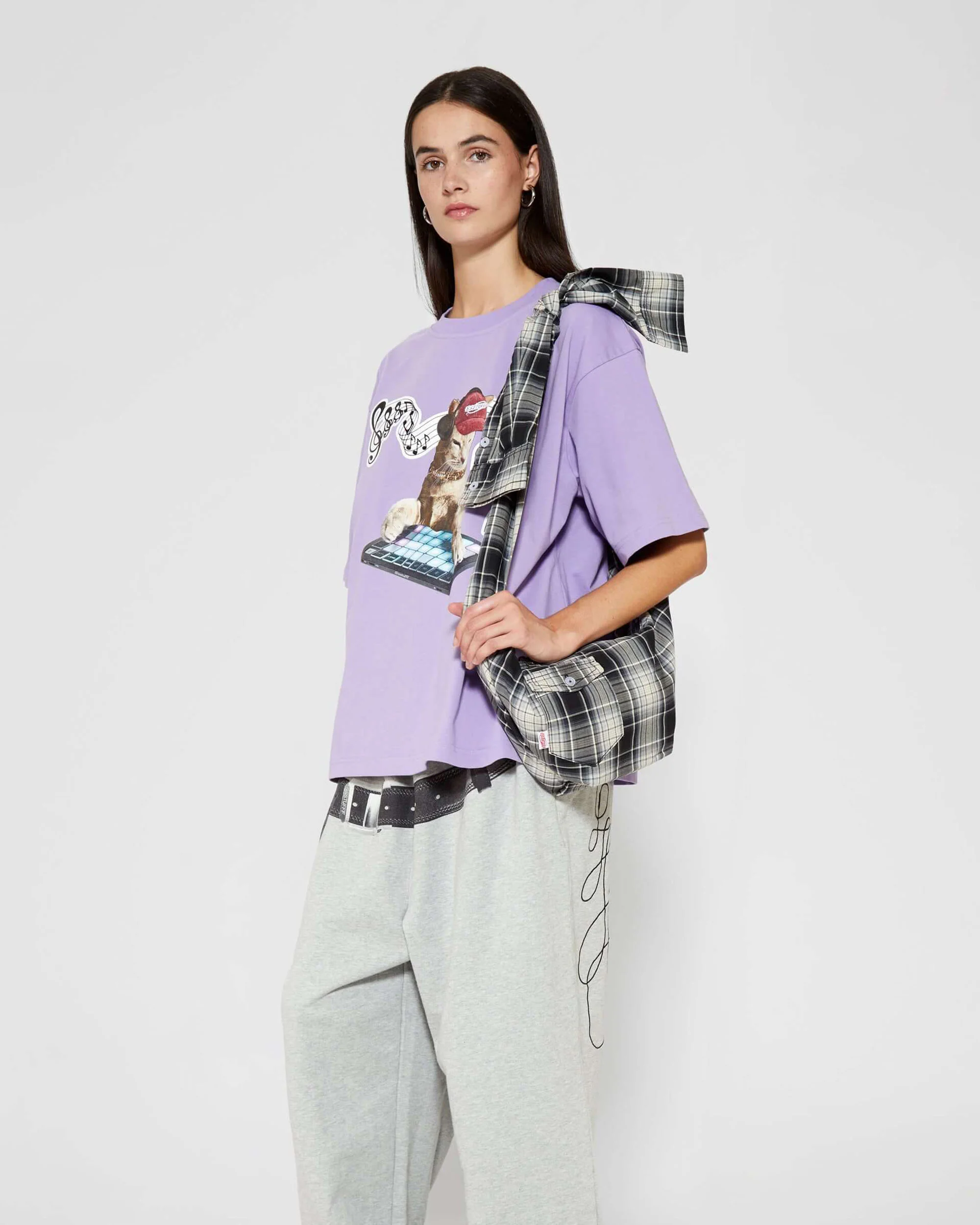 Checked Shirtsleeve Bag Mini - Image 4