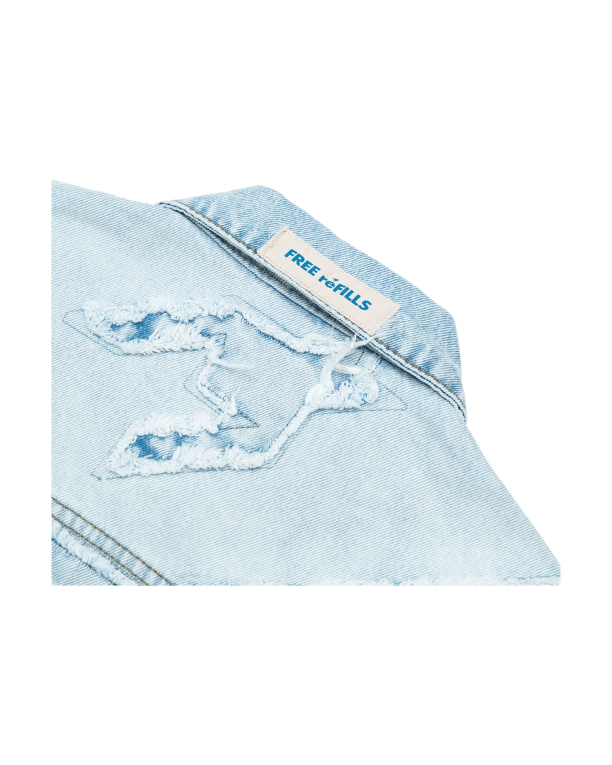 Checks Distressed Jacket - Blue - Image 3