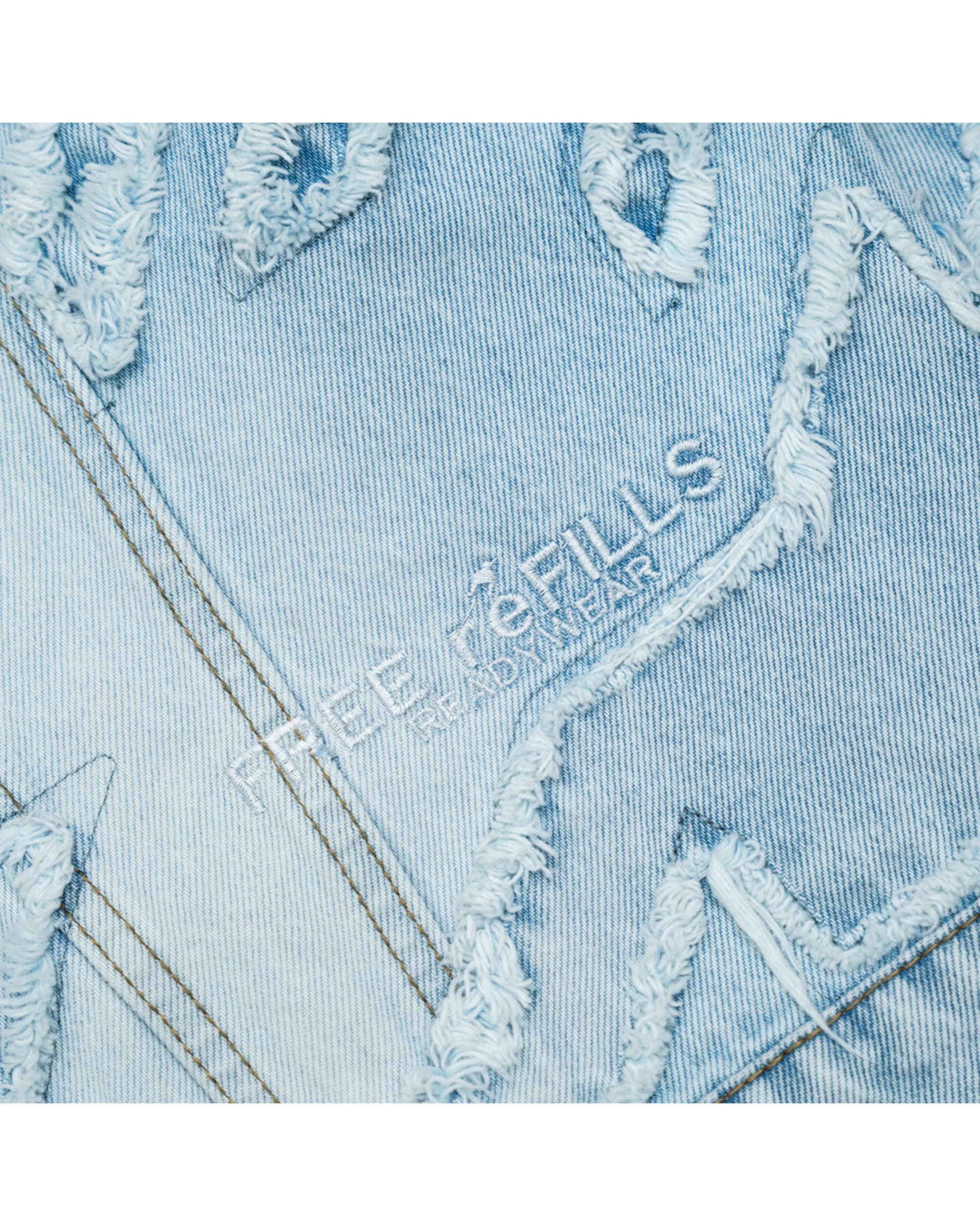 Checks Distressed Jacket - Blue - Image 5