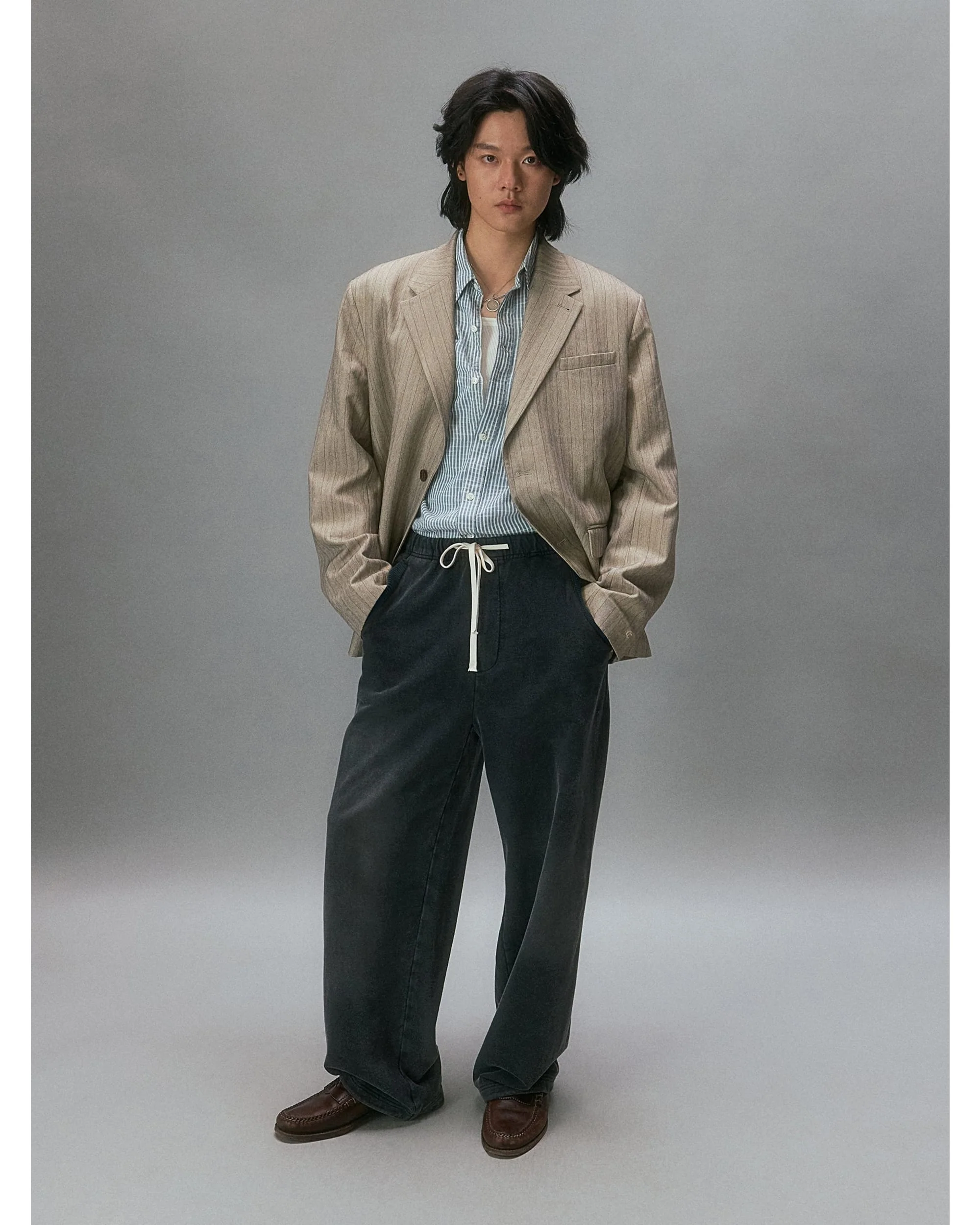 Chemist's Thrift Store Patched Straight Sweatpants - Image 2