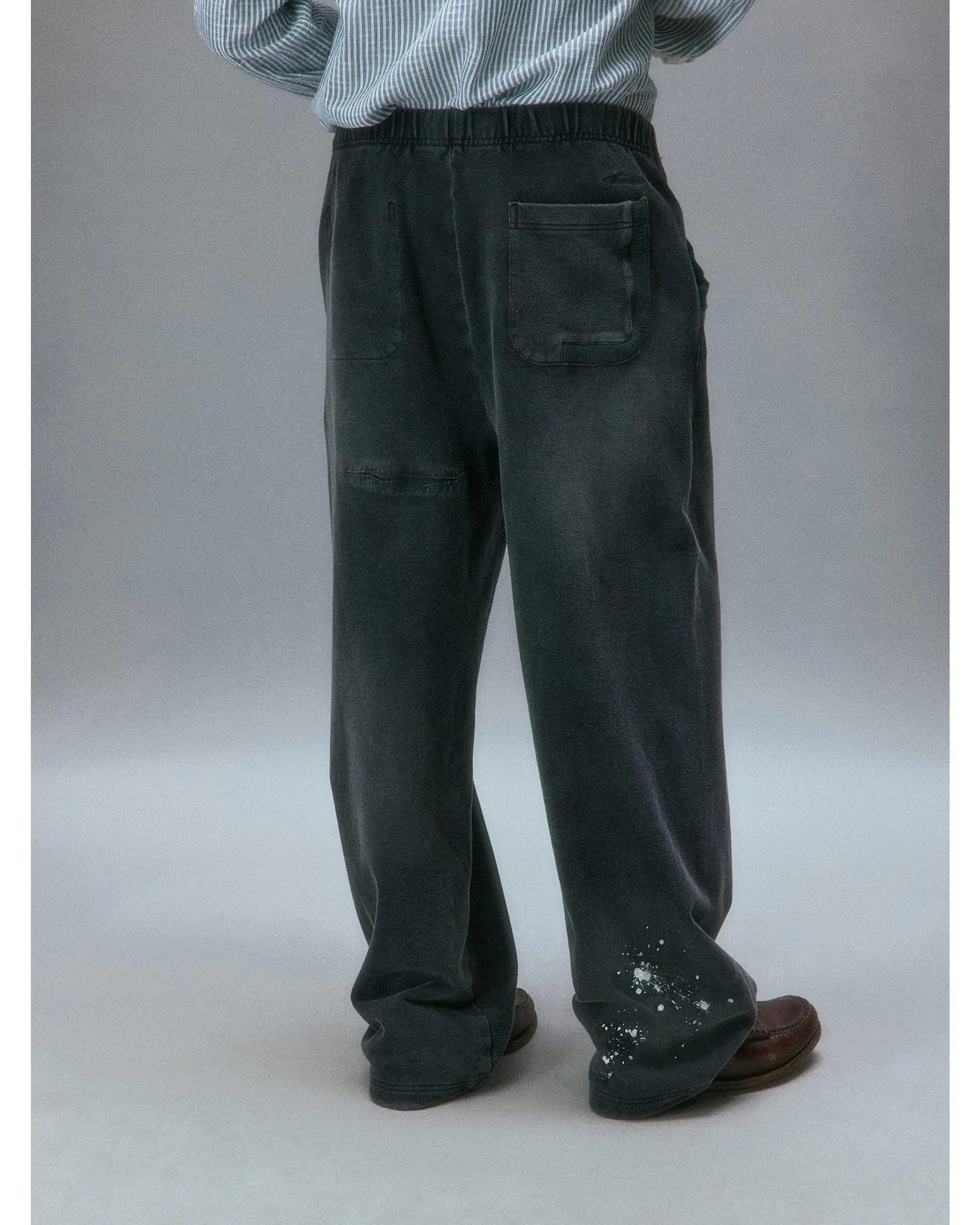 Chemist's Thrift Store Patched Straight Sweatpants - Image 4