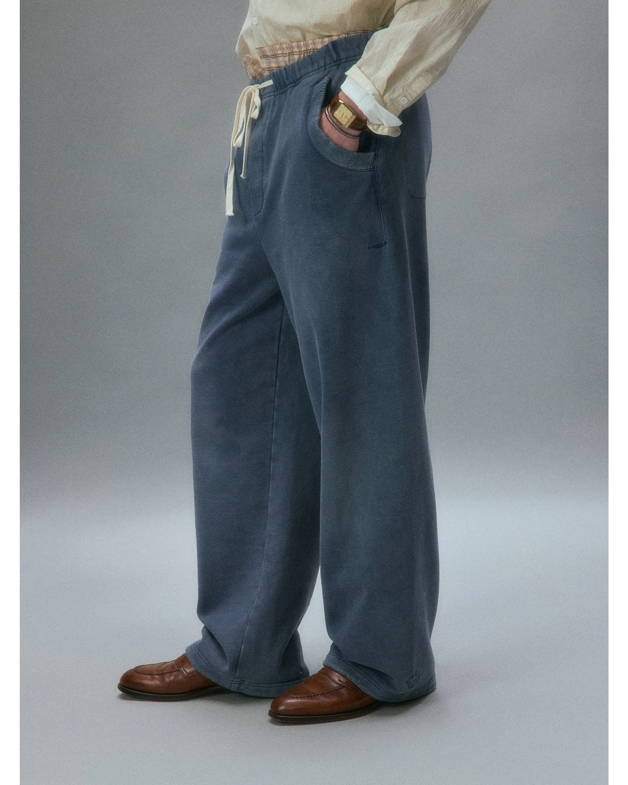 Chemist's Thrift Store Patched Straight Sweatpants - Image 4