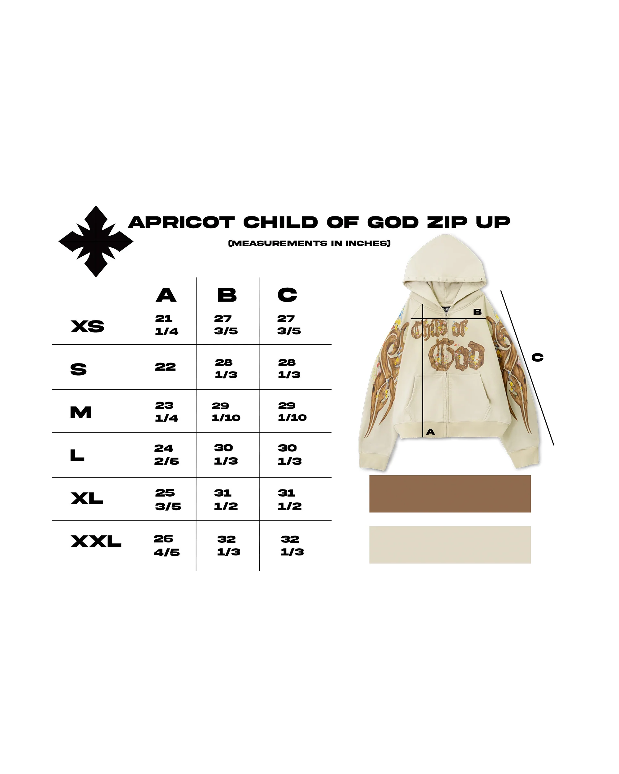 "Child of God" Zip Up (Apricot) - Image 9