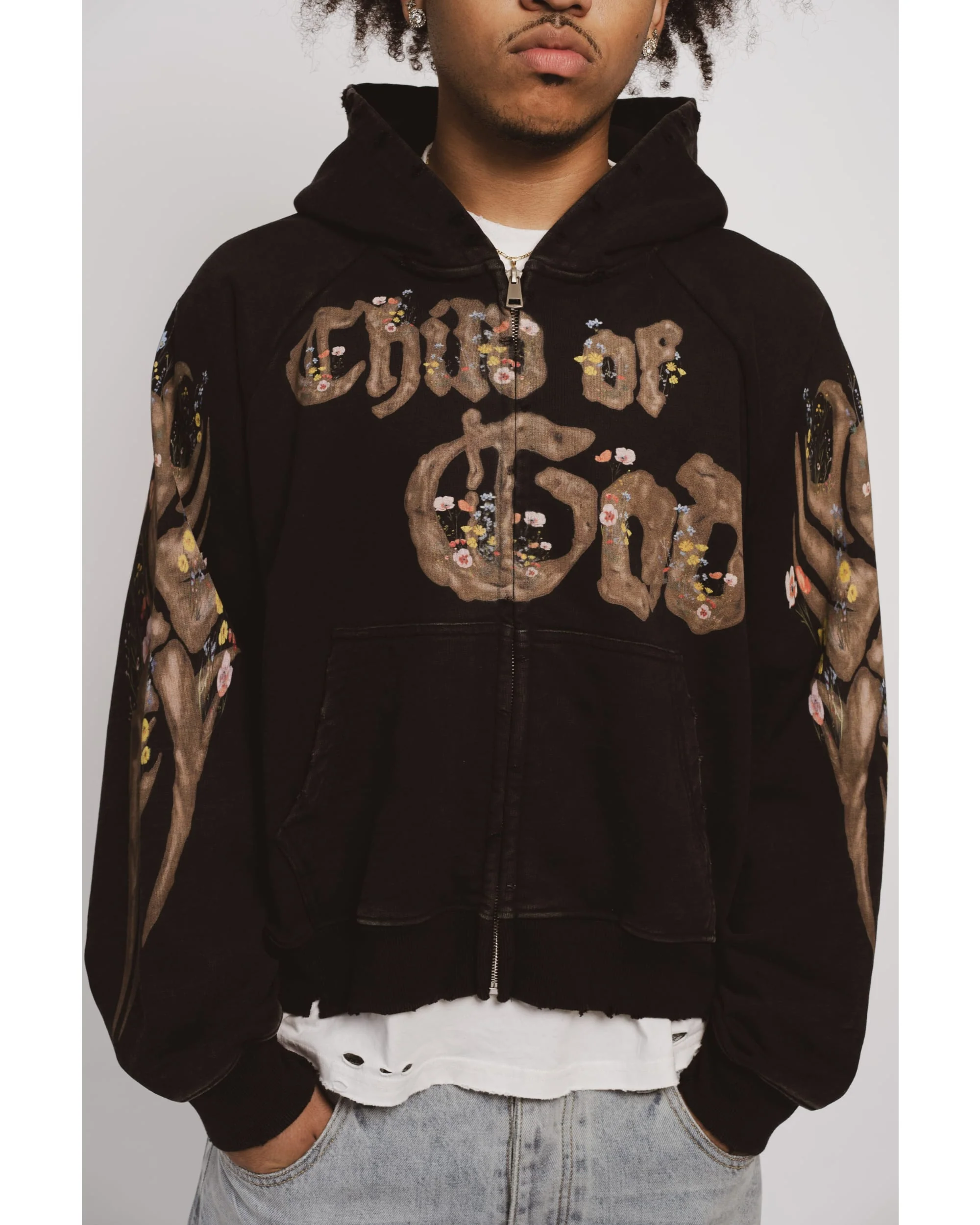 "Child of God" Zip Up (Black) - Image 6
