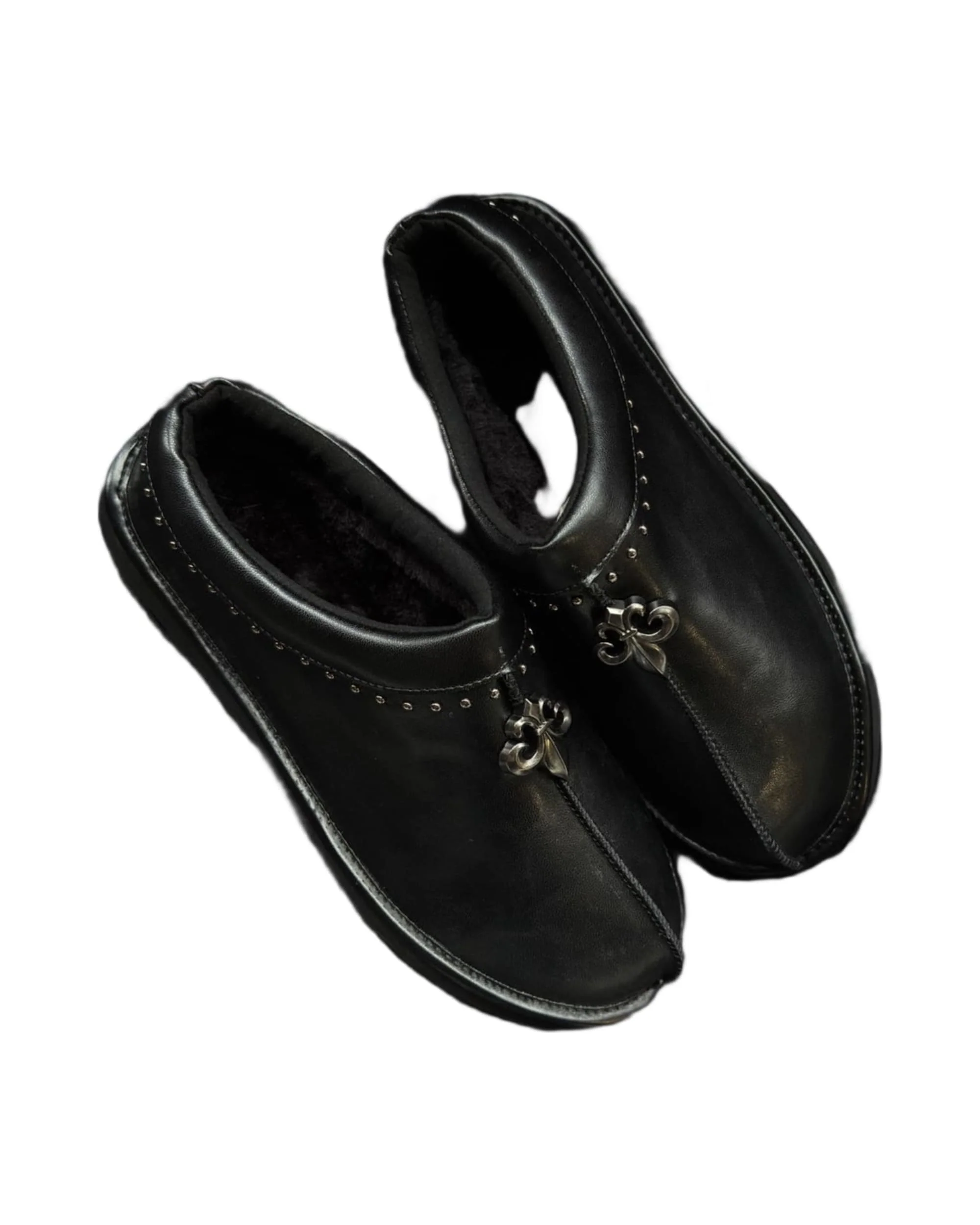 Chrome Fleur Mules - Image 3