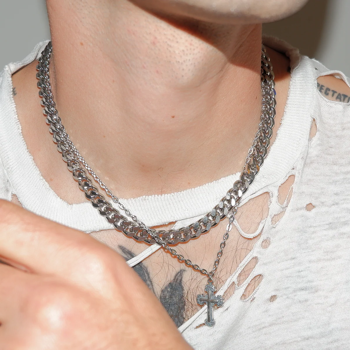 Circular Cross Combo Choker (limited) - Image 5