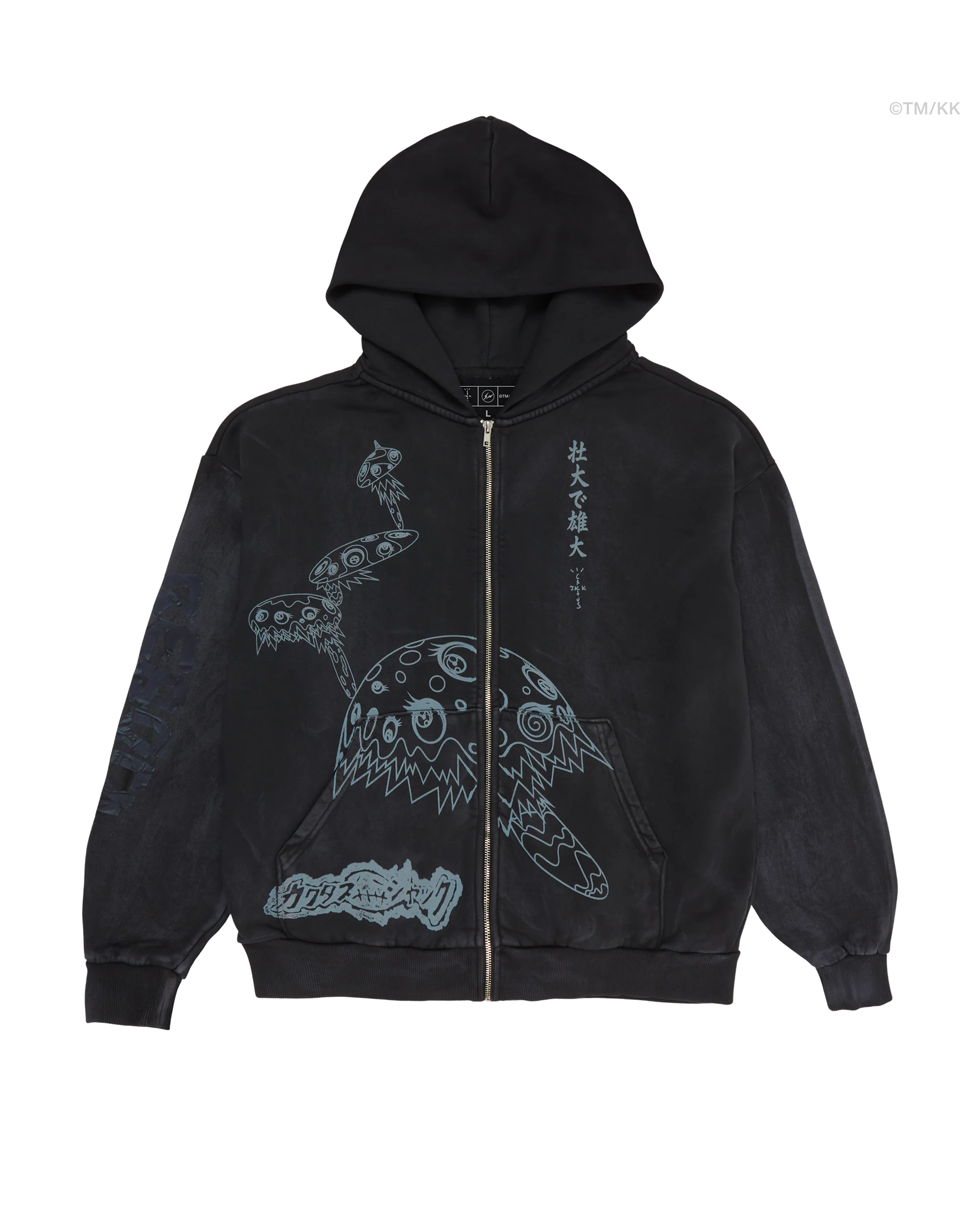 CACTUS JACK X FRAGMENT X TAKASHI MURAKAMI REBORN ZIP HOODIE