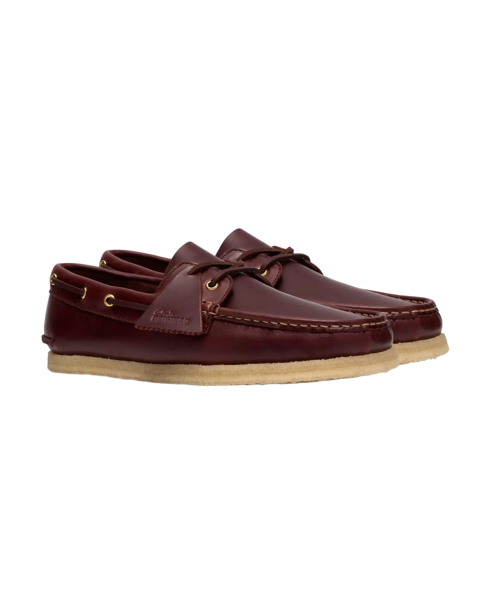 Clarks Godney Boat Shoe - British Tan Leather - Image 4