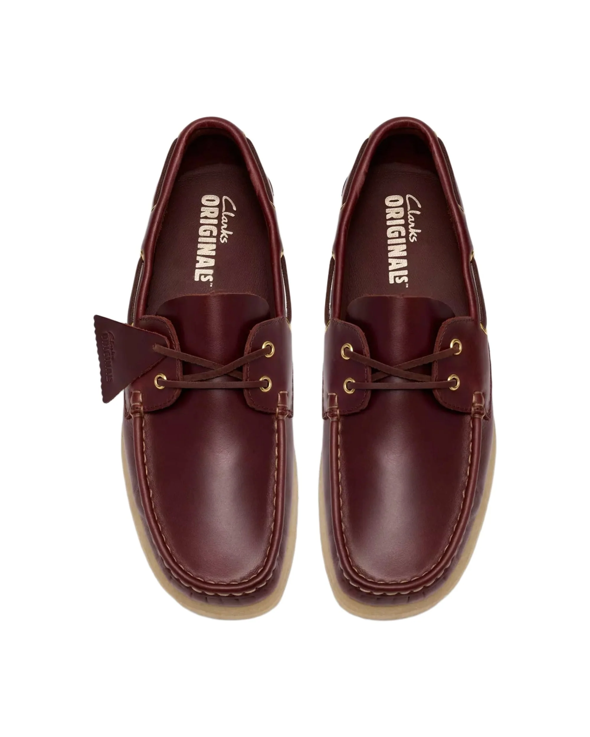 Clarks Godney Boat Shoe - British Tan Leather - Image 6