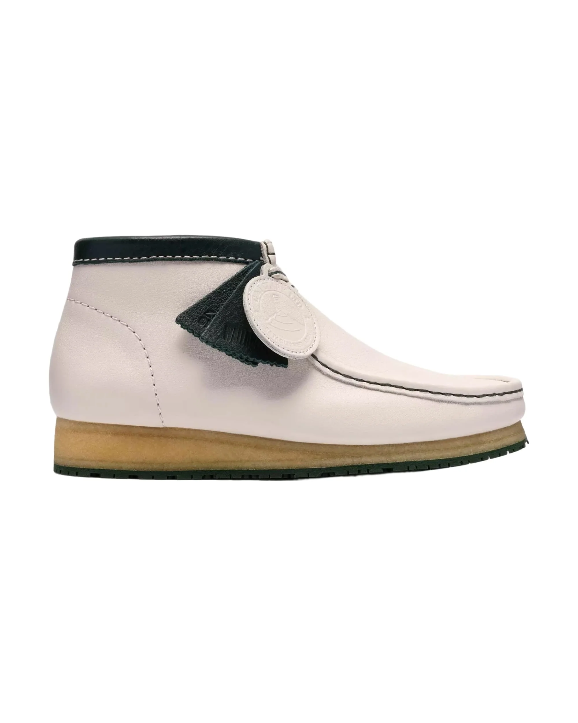 Clarks Wallabee Boot RB - White Leather