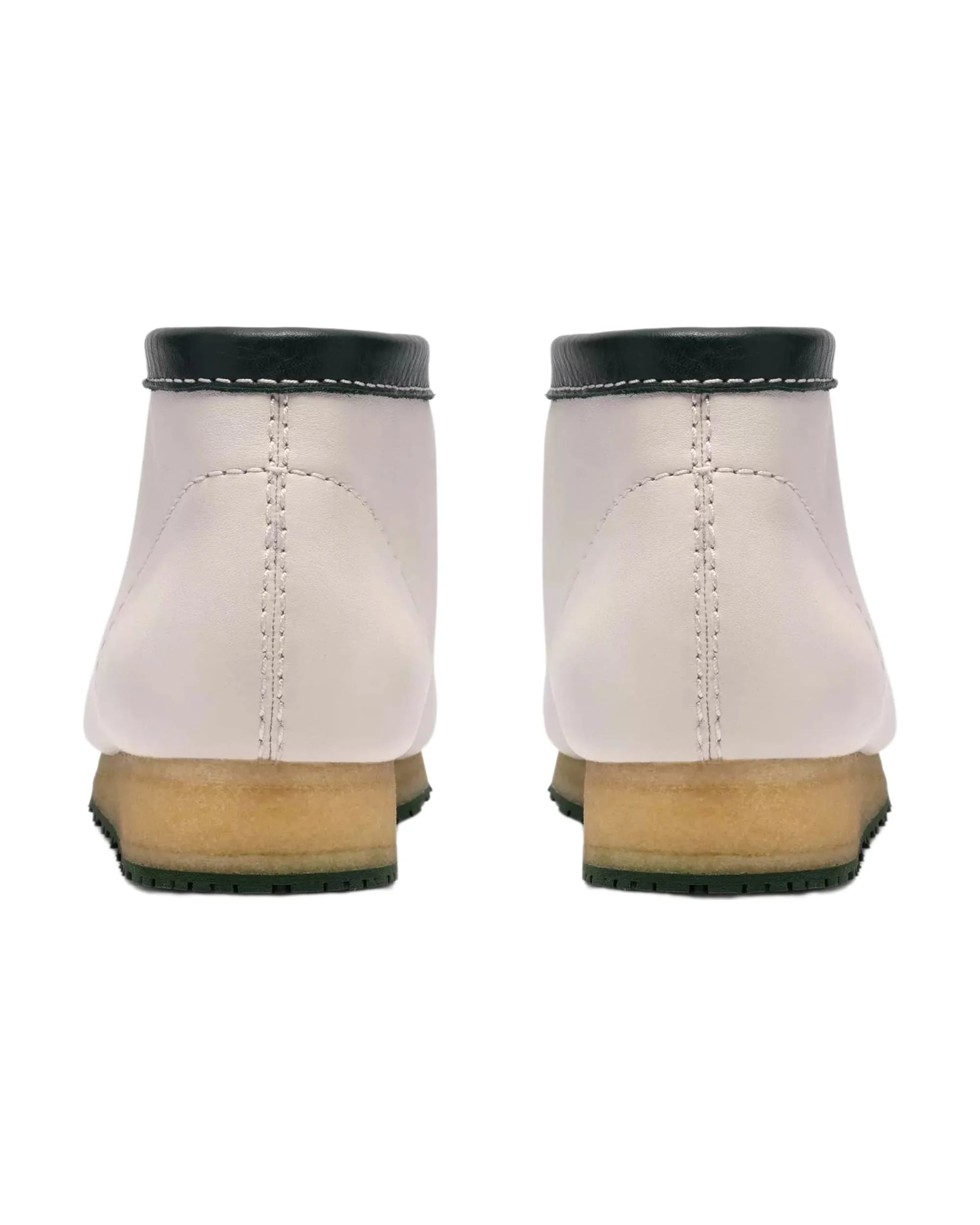 Clarks Wallabee Boot RB - White Leather - Image 7